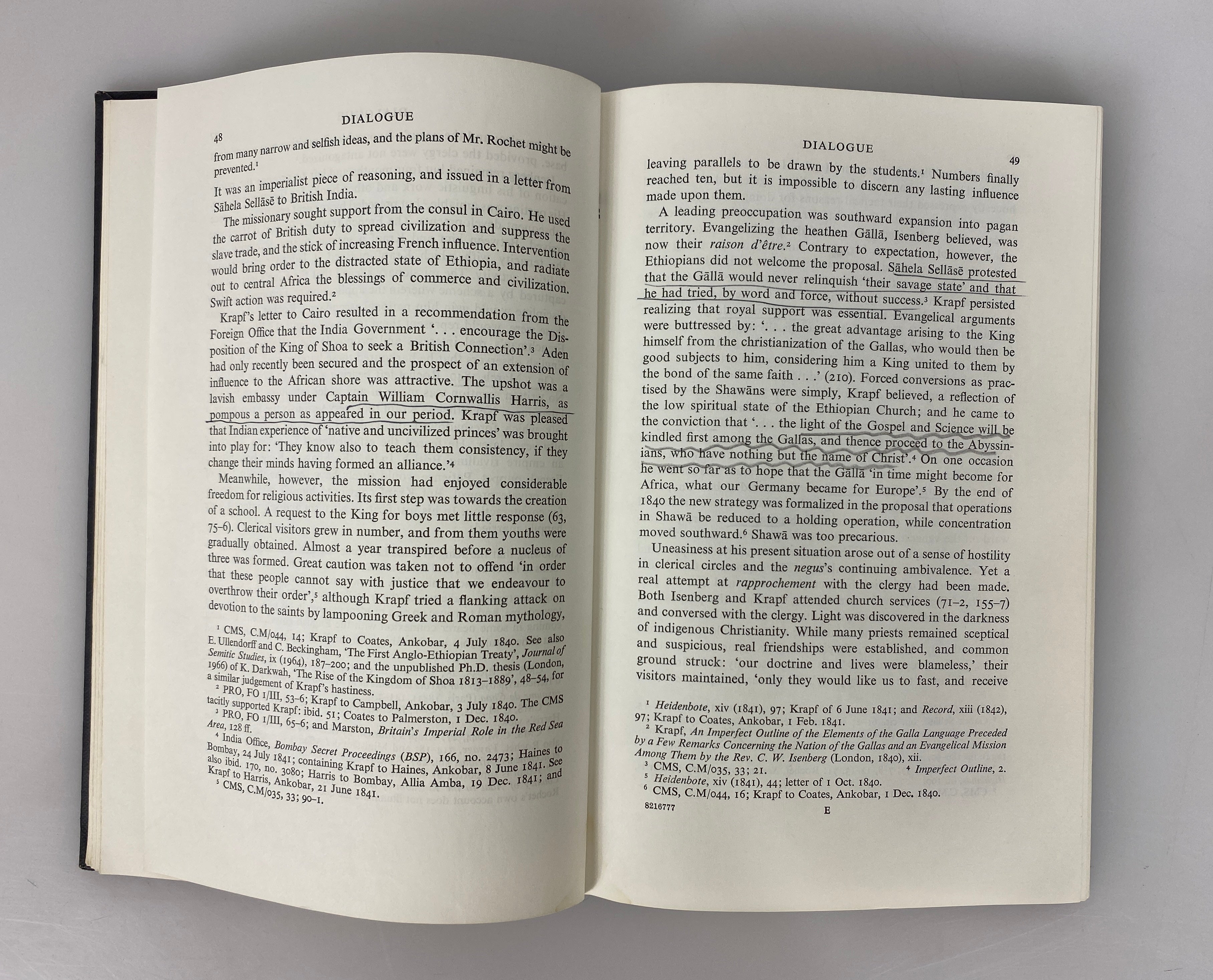 Priests and Politicians by Donald Crummey 1972 Signed Ex-Library HC