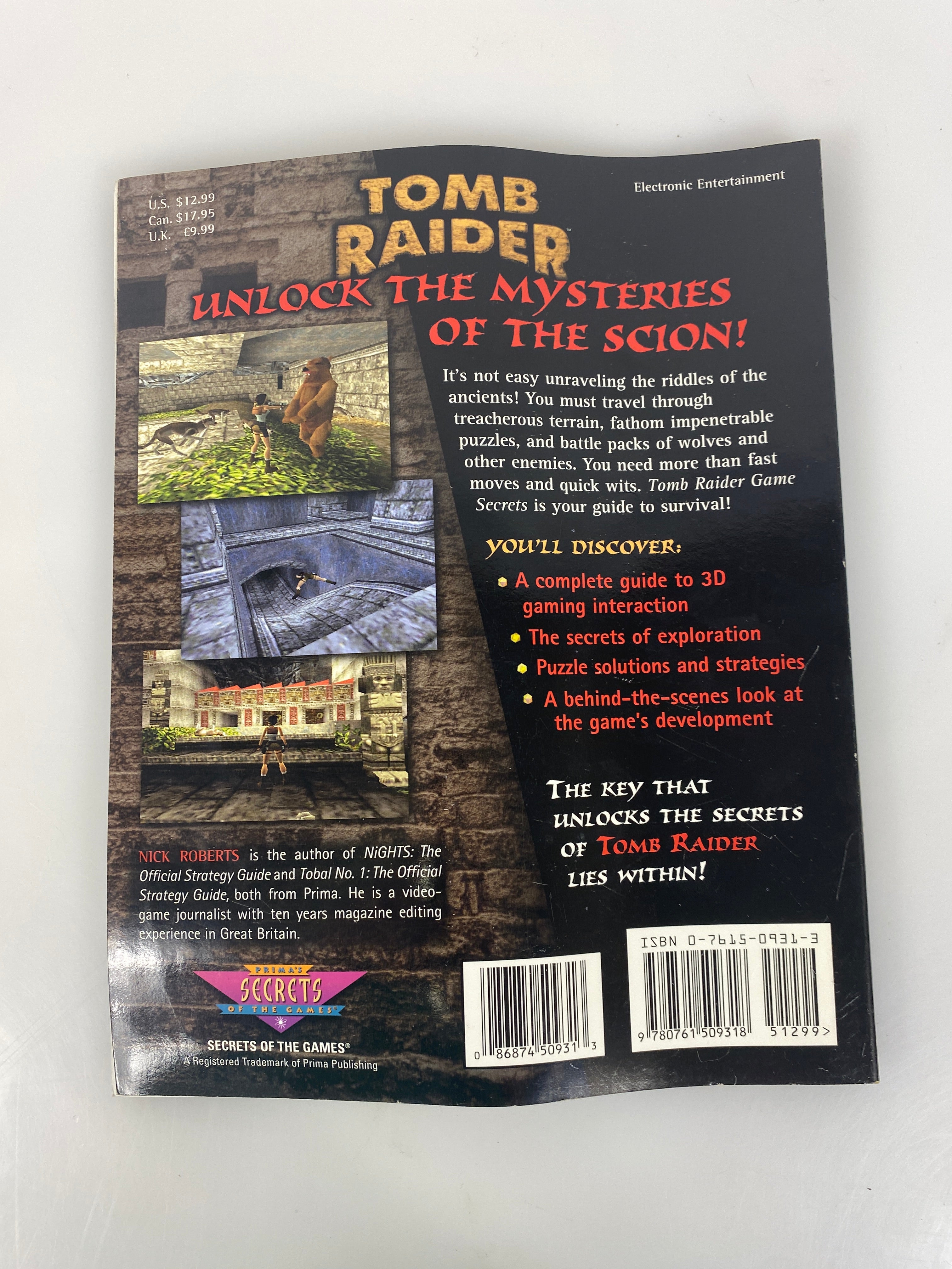 Prima Tomb Raider Game Secrets Strategy Guide 1996