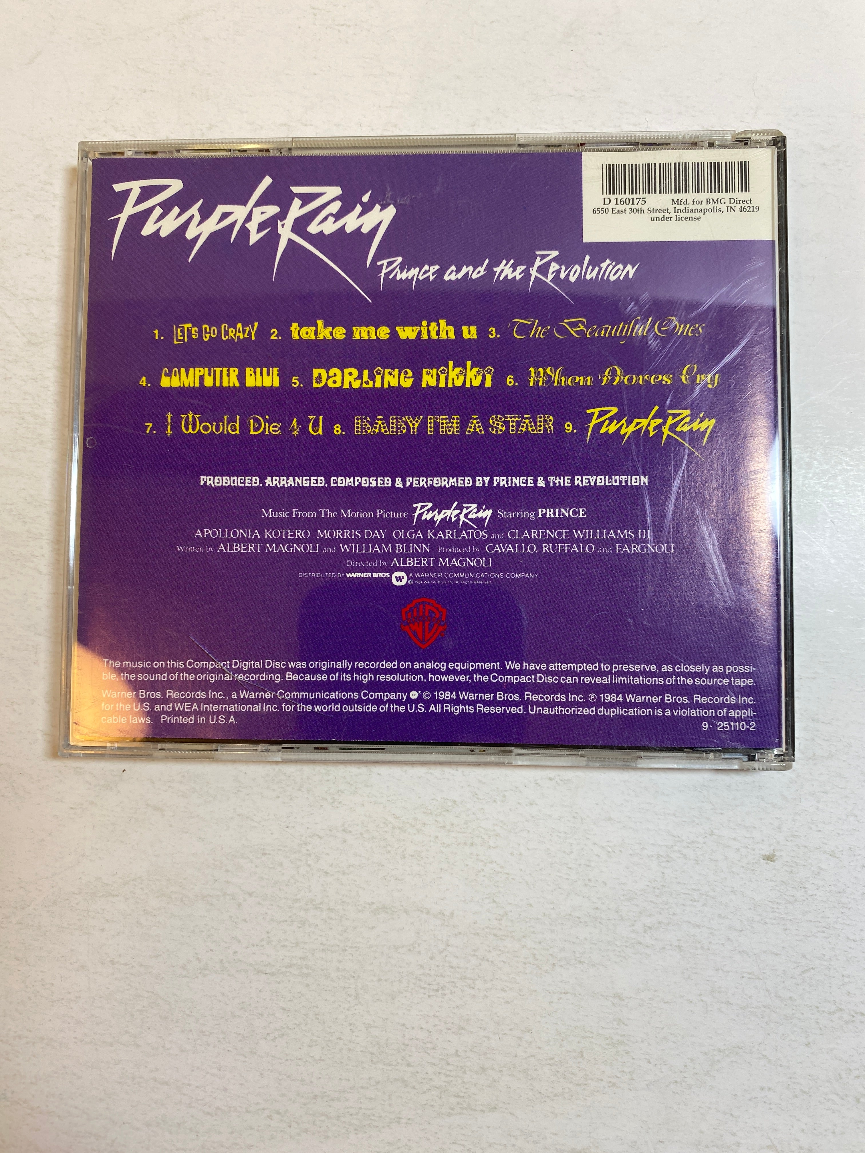 Prince and the Revolution Purple Rain CD 1984