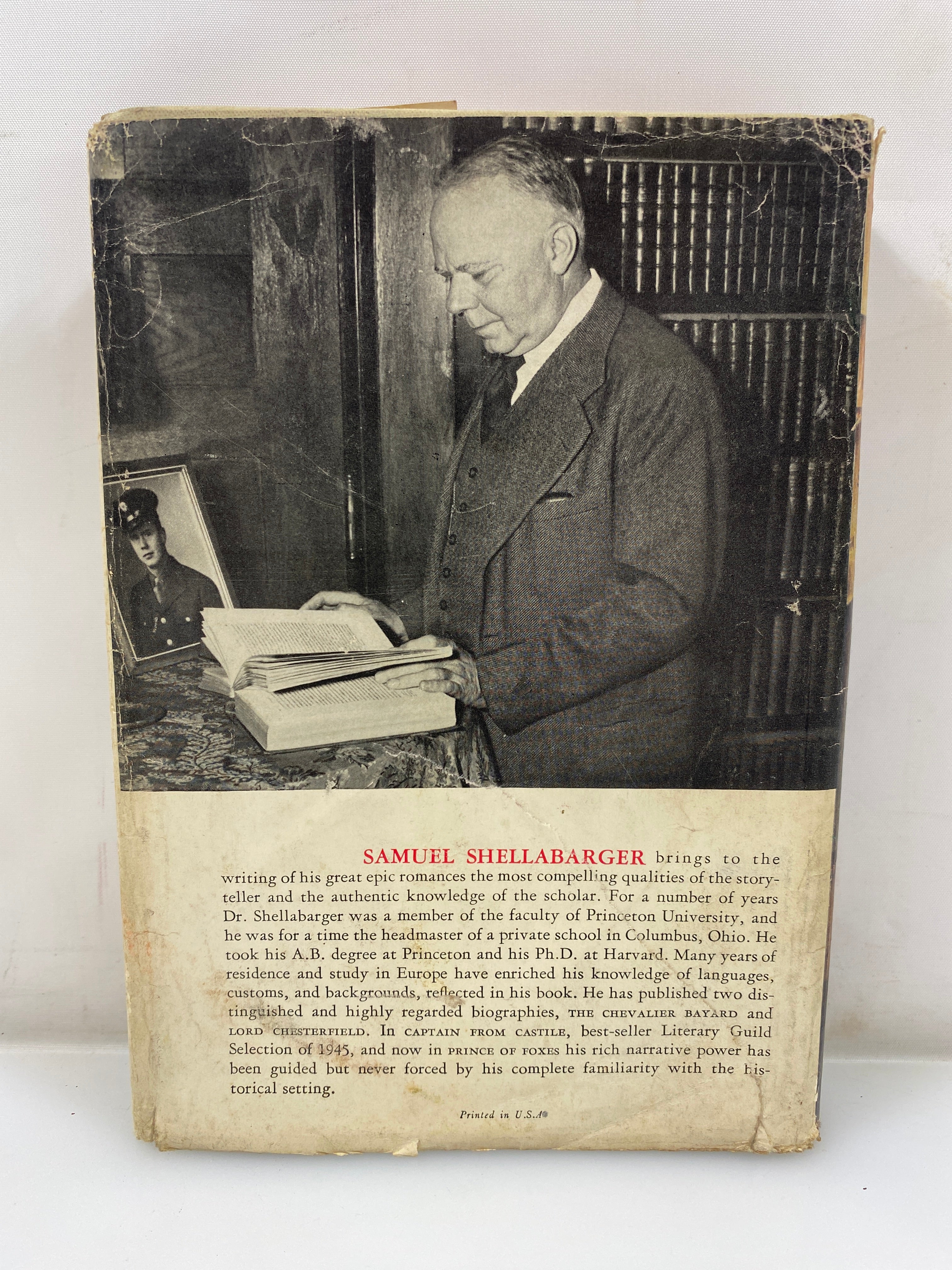 Prince of Foxes Shellabarger 1947 HCDJ