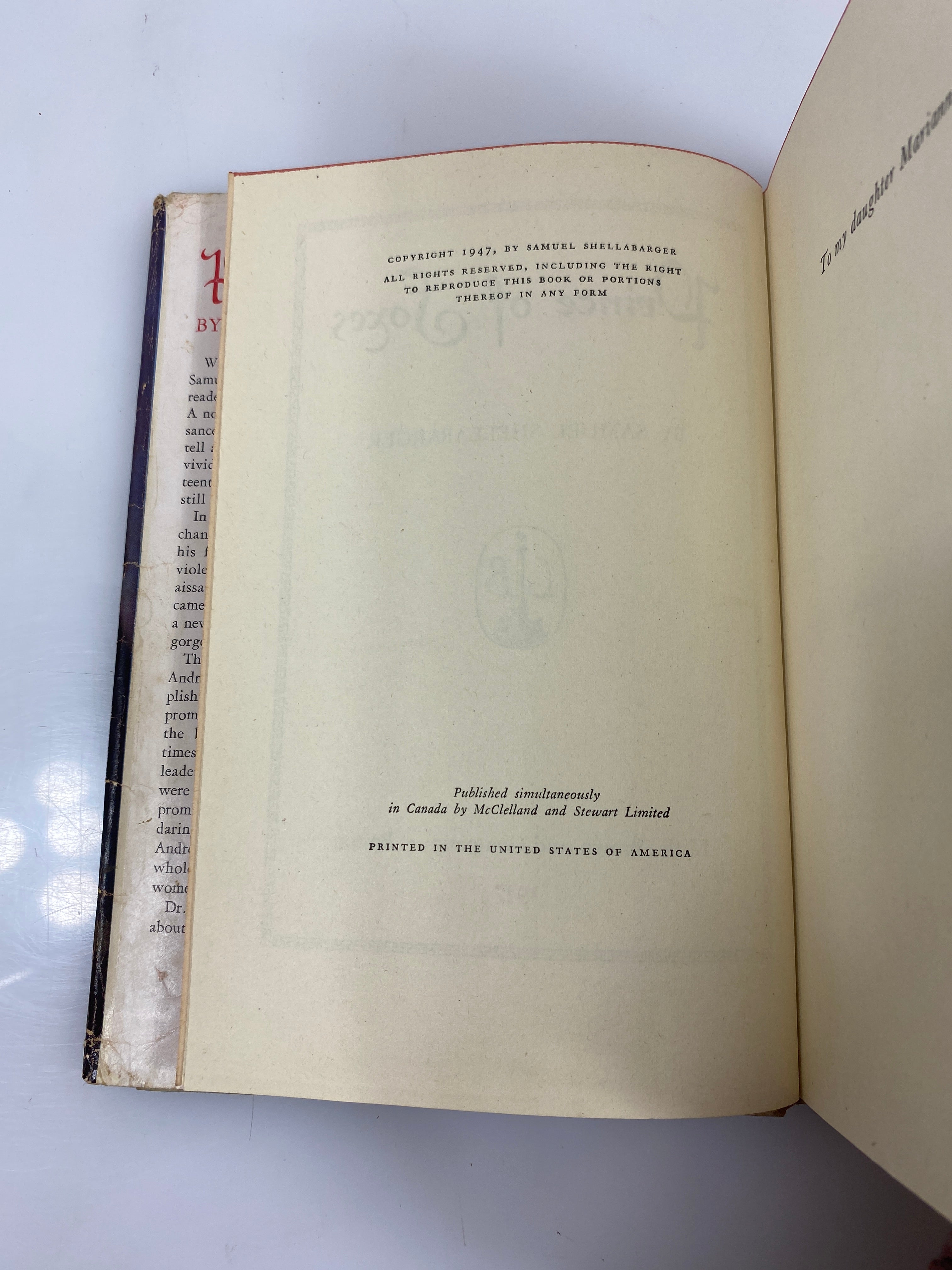 Prince of Foxes Shellabarger 1947 HCDJ
