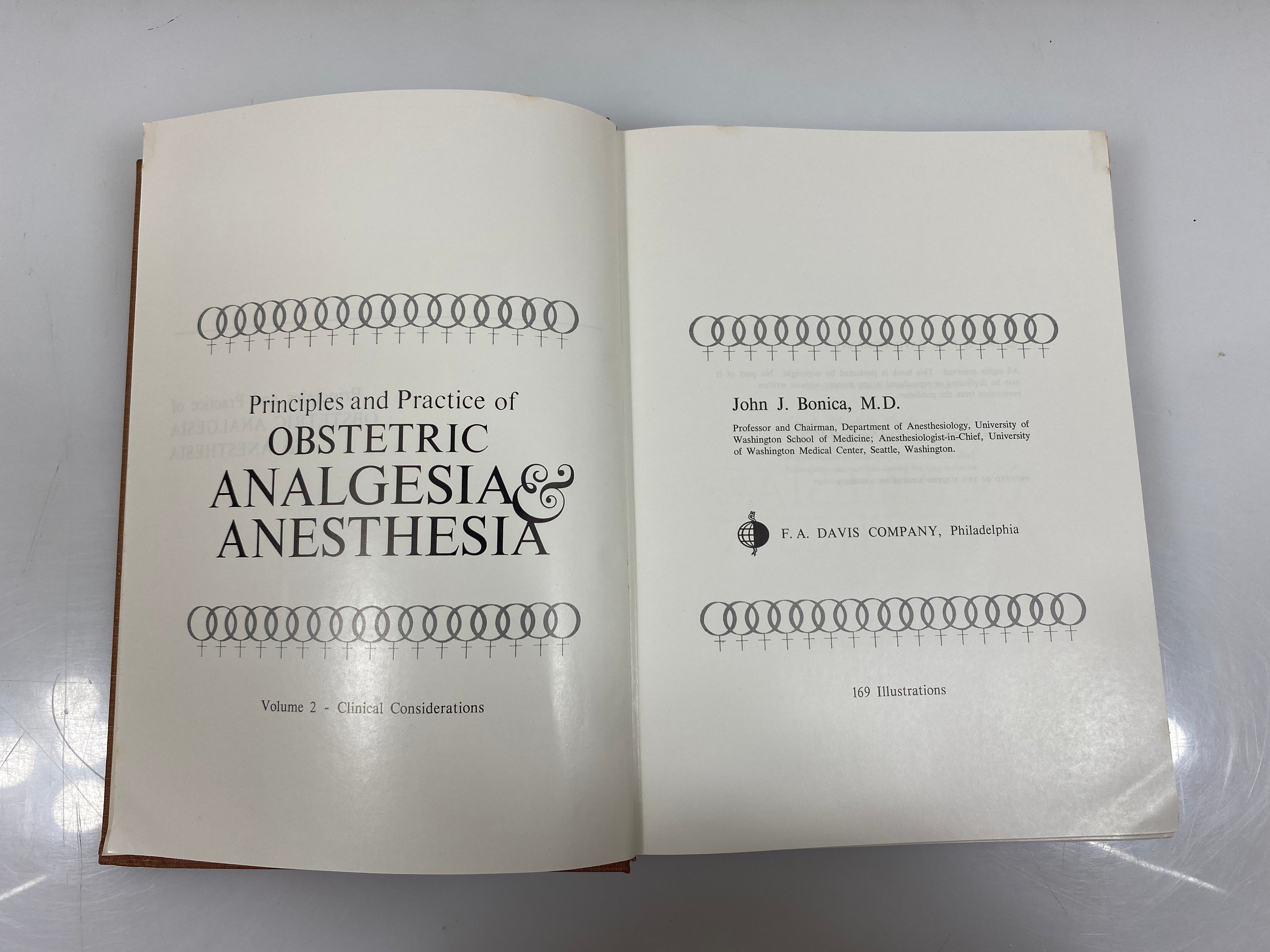 Principles and Practice of Obstetrics Analgesia & Anesthesia Vol. II 1969 HC