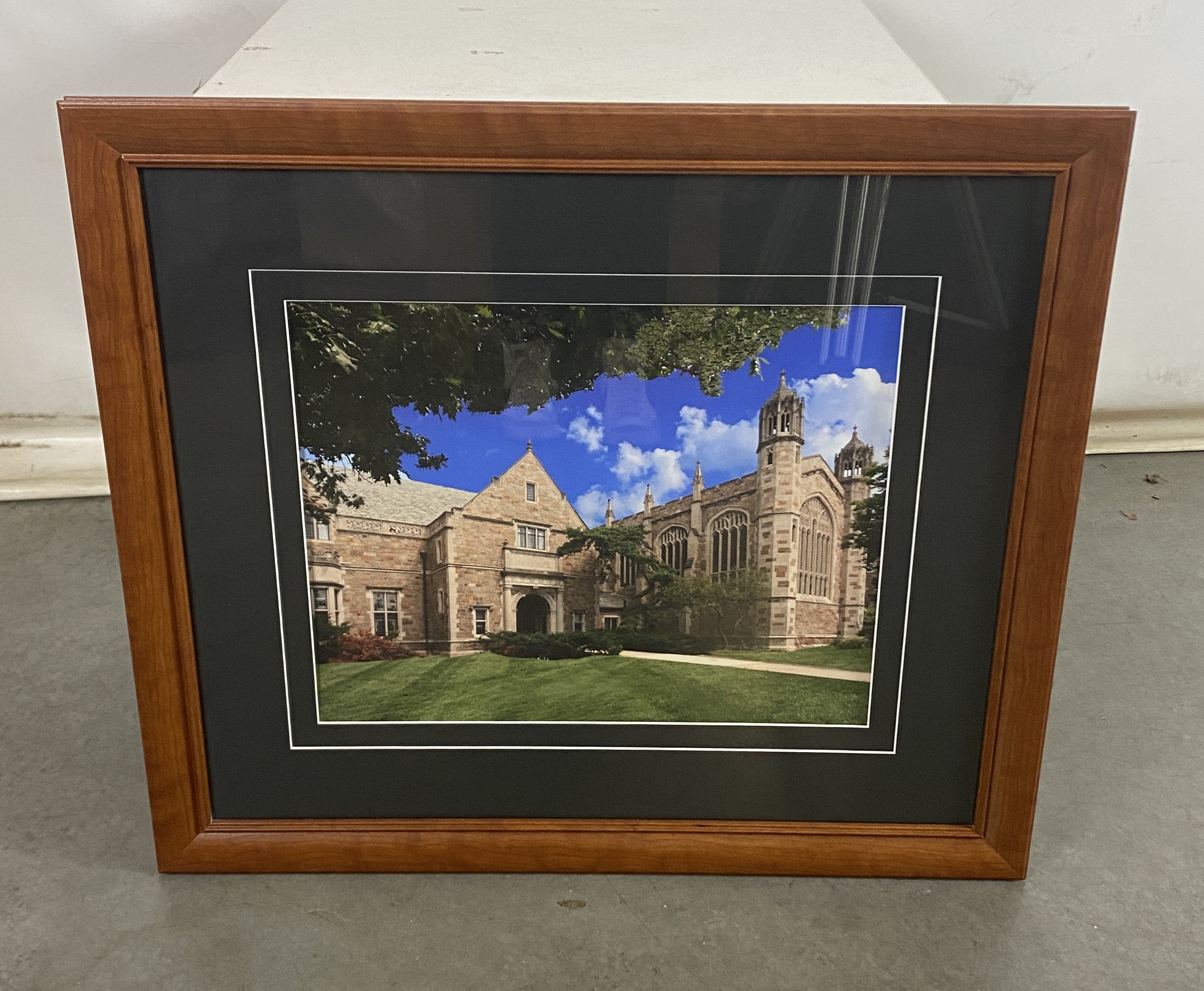 Print Image in Frame of University of Michigan William W. Cook Law Quadrangle