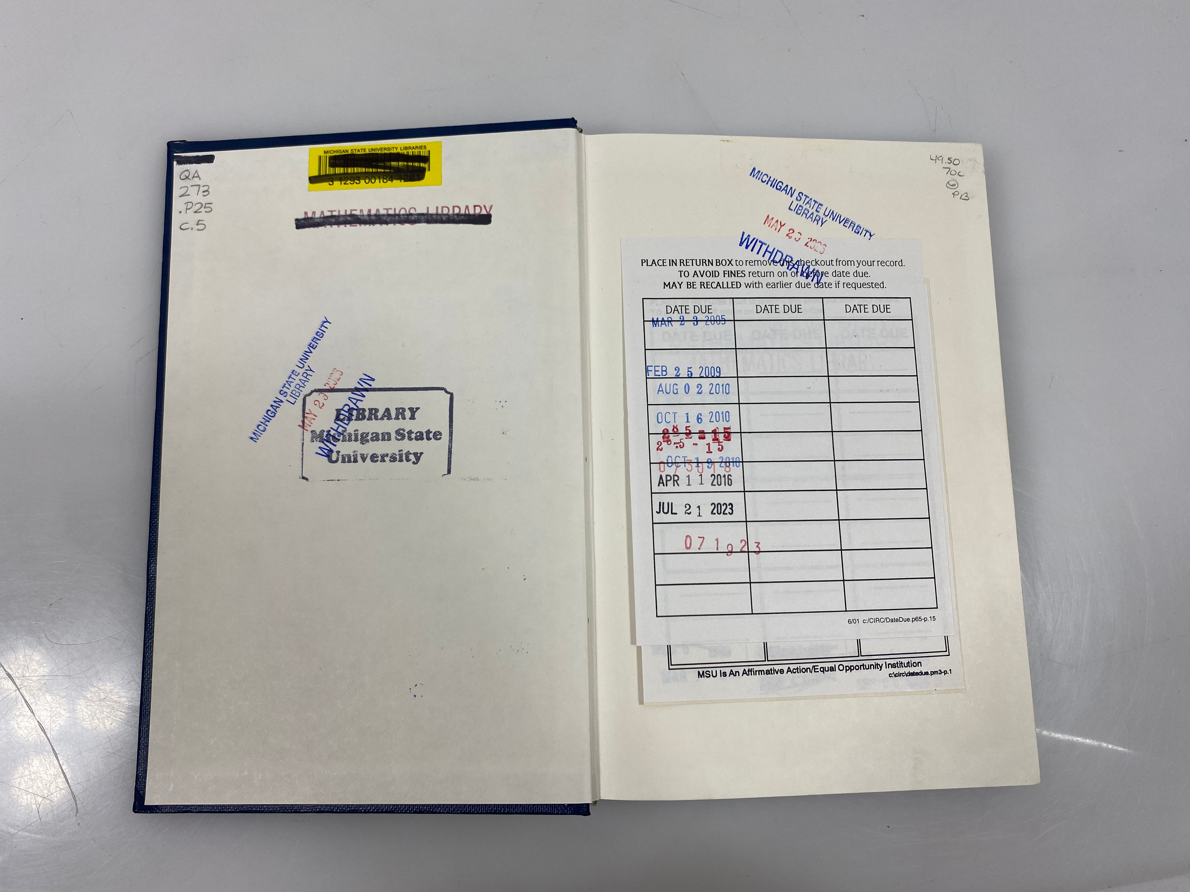 Probability Measures on Metric Spaces by Parthasarathy AP Ex-library 1967 HC