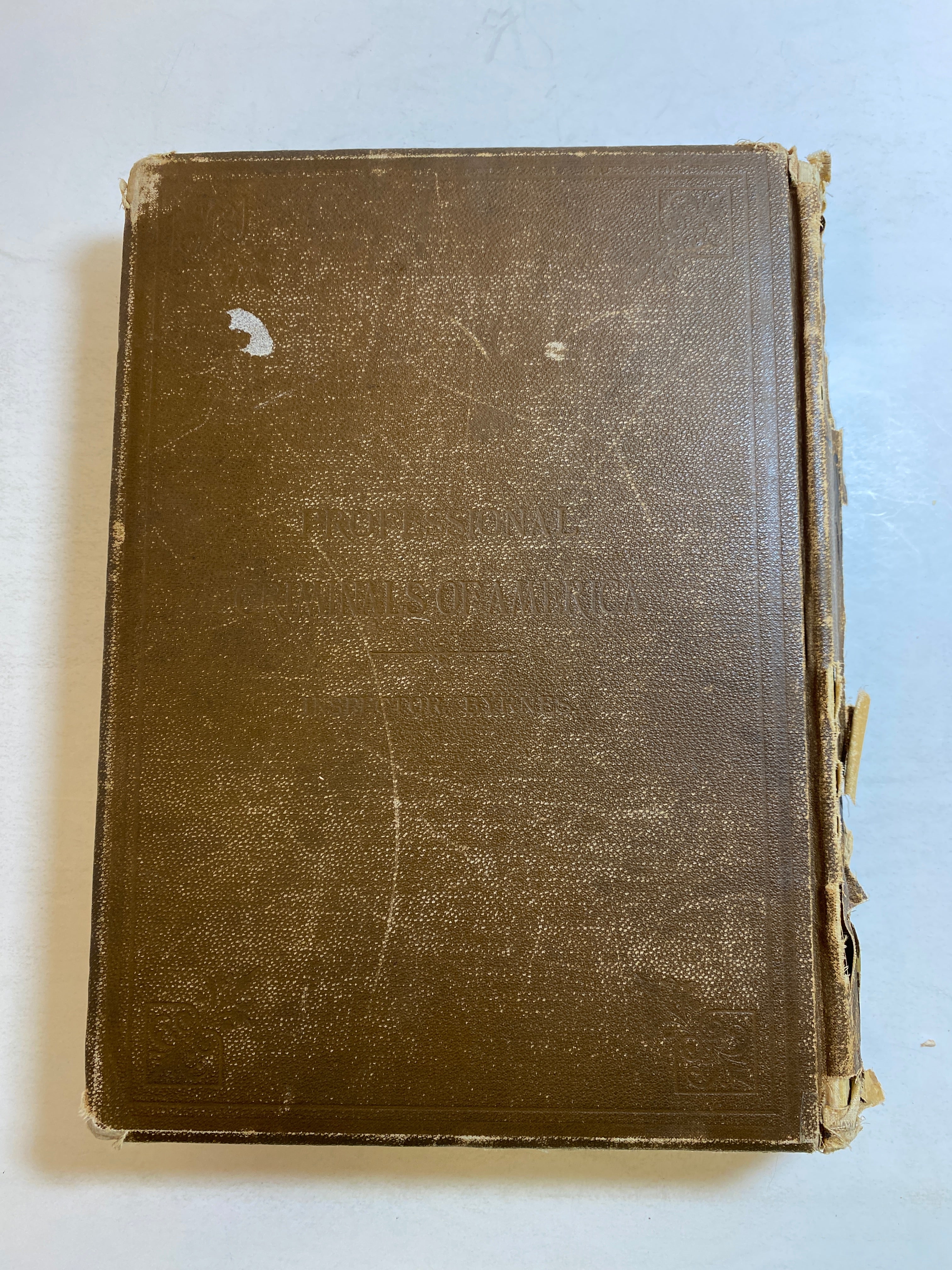 Professional Criminals of America Inspector Byrnes HC Antique 1886 *First Edition*