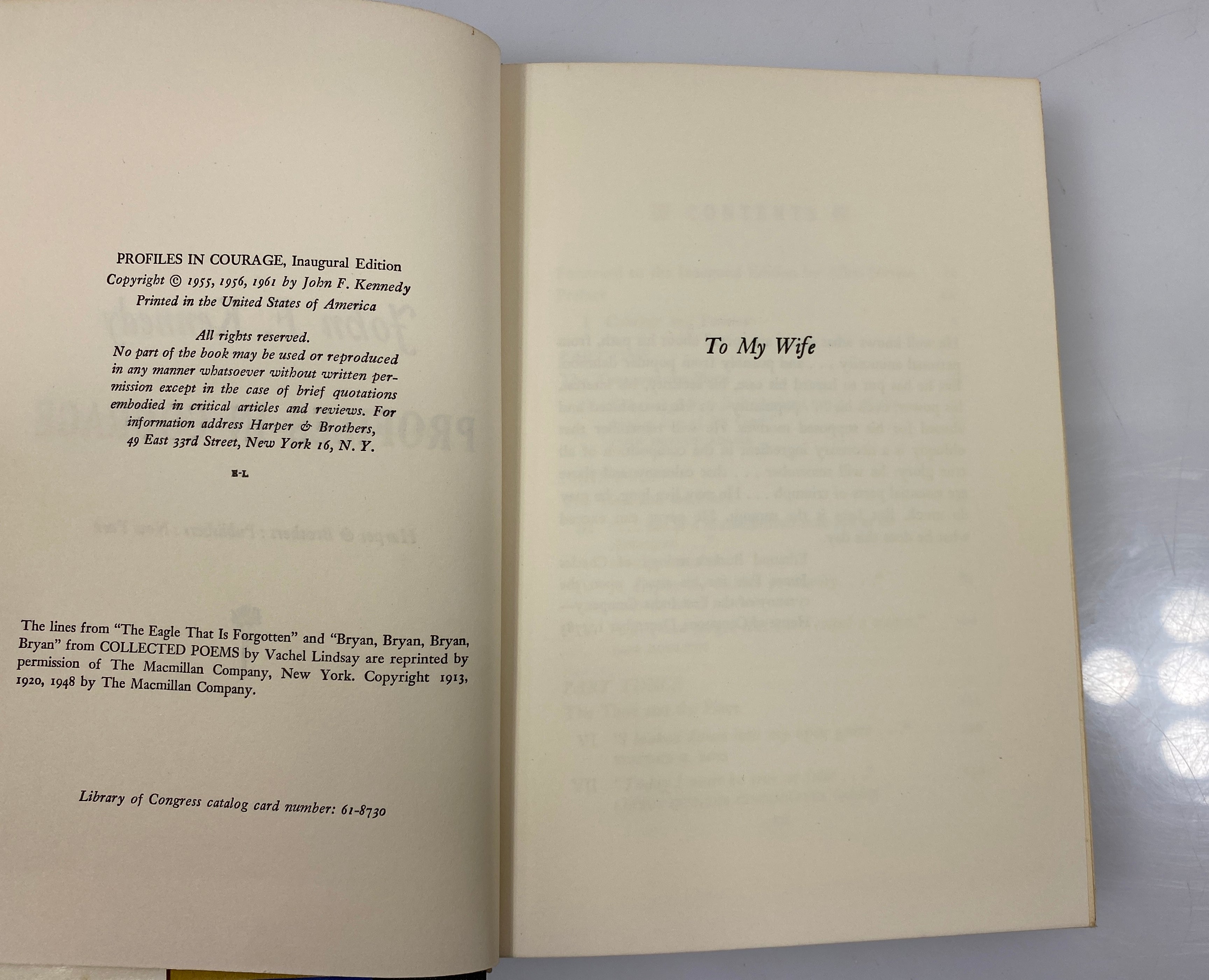 Profiles in Courage by John F. Kennedy 1961 HC SC