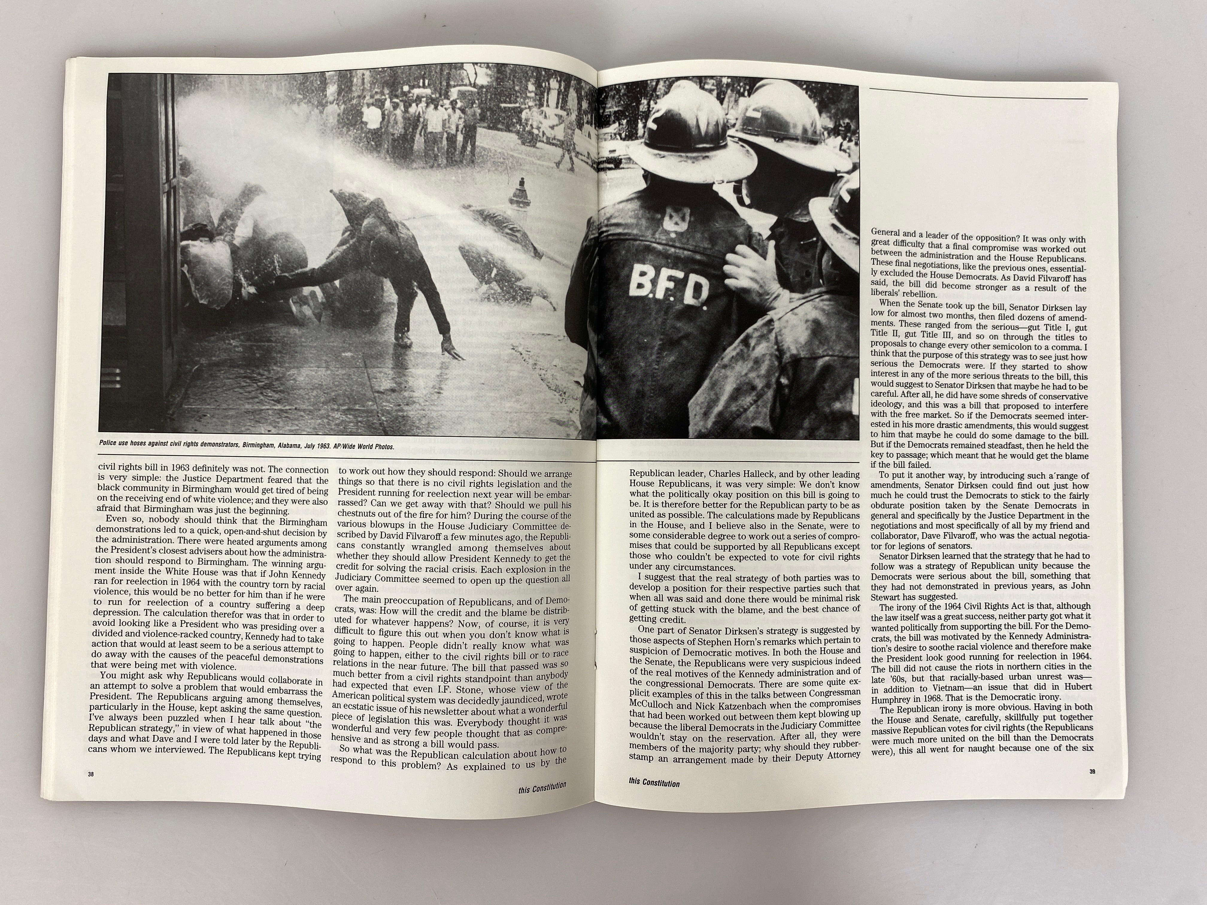 Project '87 Bicentennial of the Bill of Rights Rare Special Issue No 19 Fall 1991 SC