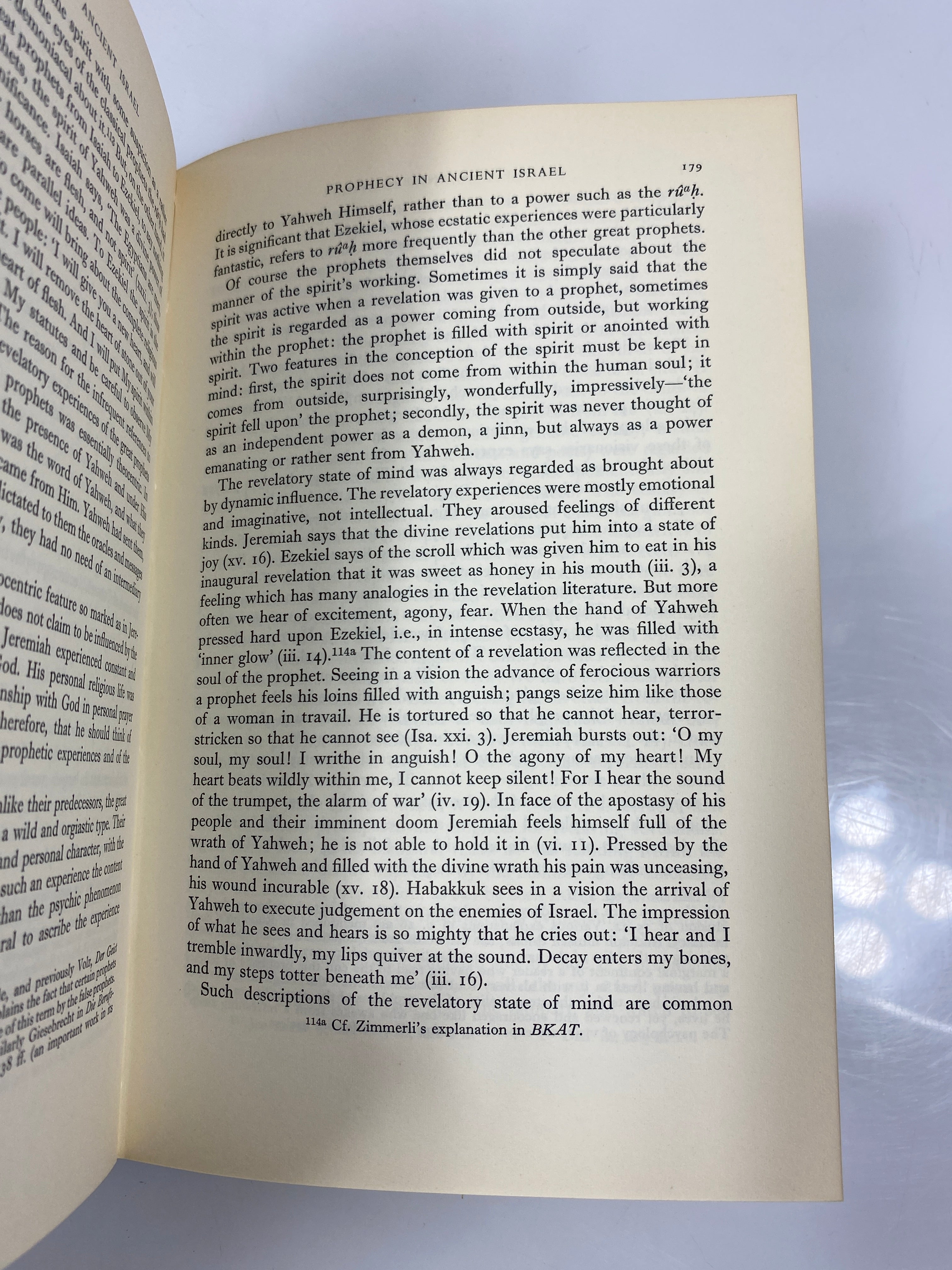 Prophecy in Ancient Israel by Lindblom 1962 HCDJ