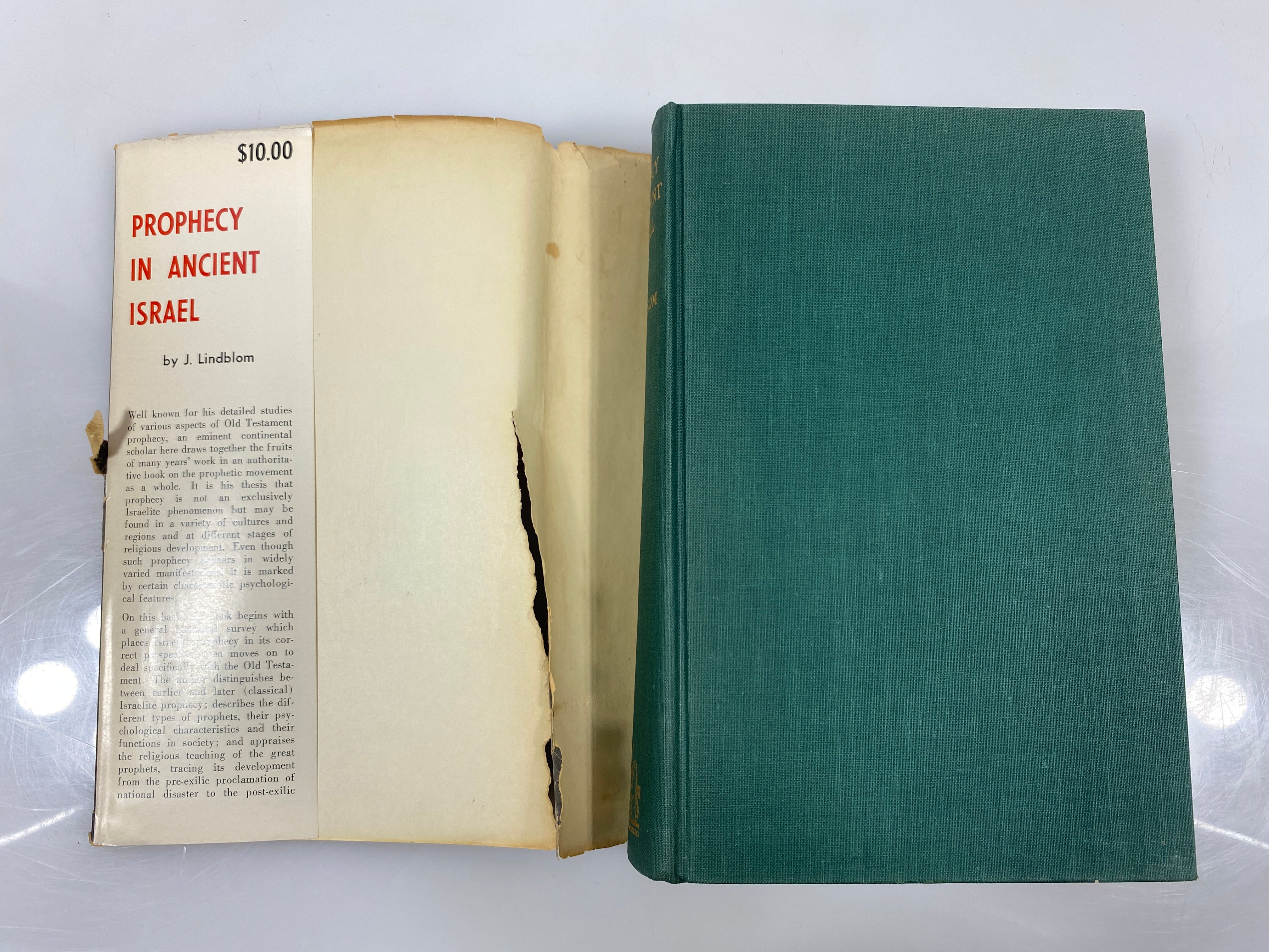 Prophecy in Ancient Israel by Lindblom 1962 HCDJ