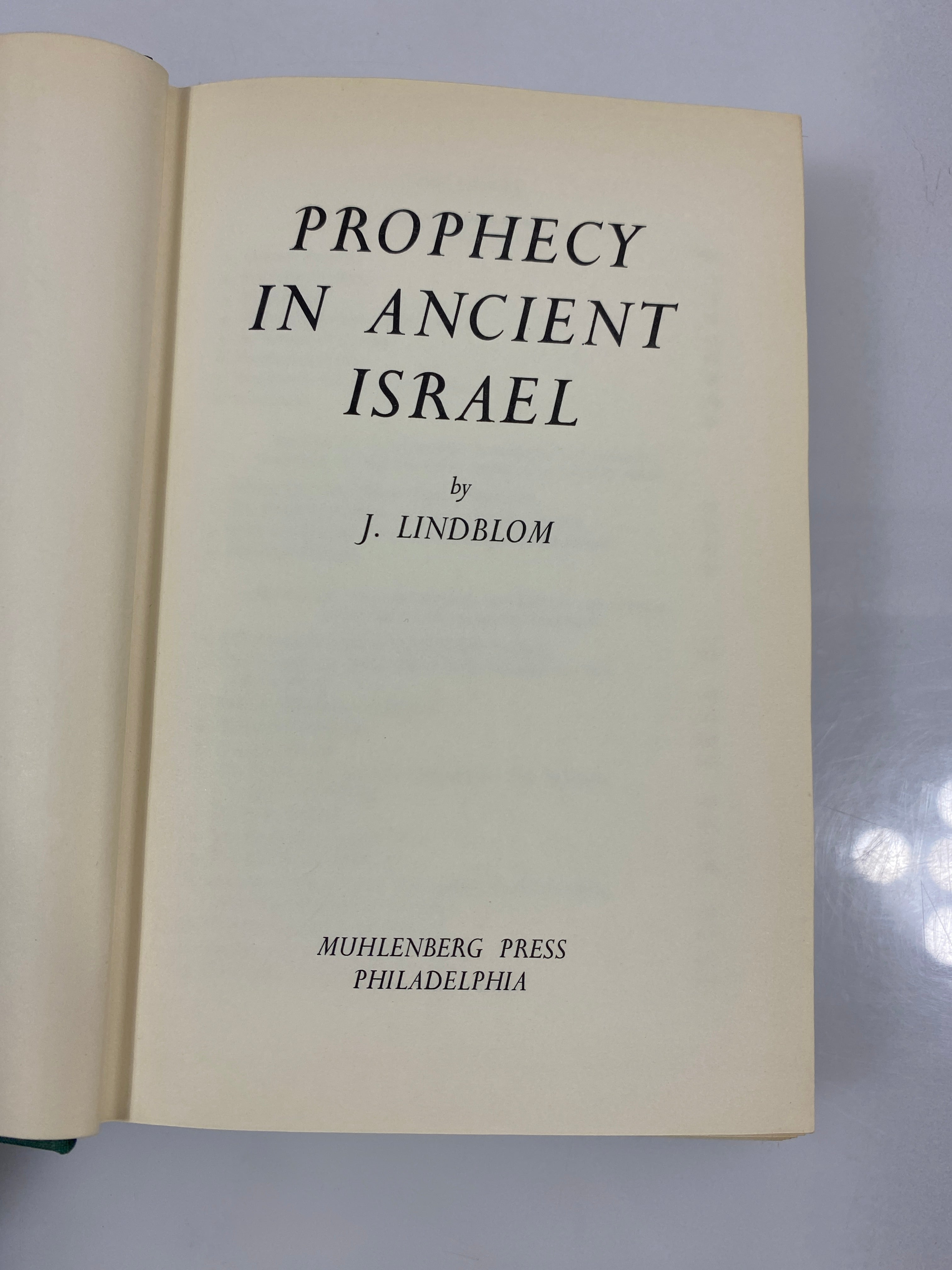 Prophecy in Ancient Israel by Lindblom 1962 HCDJ