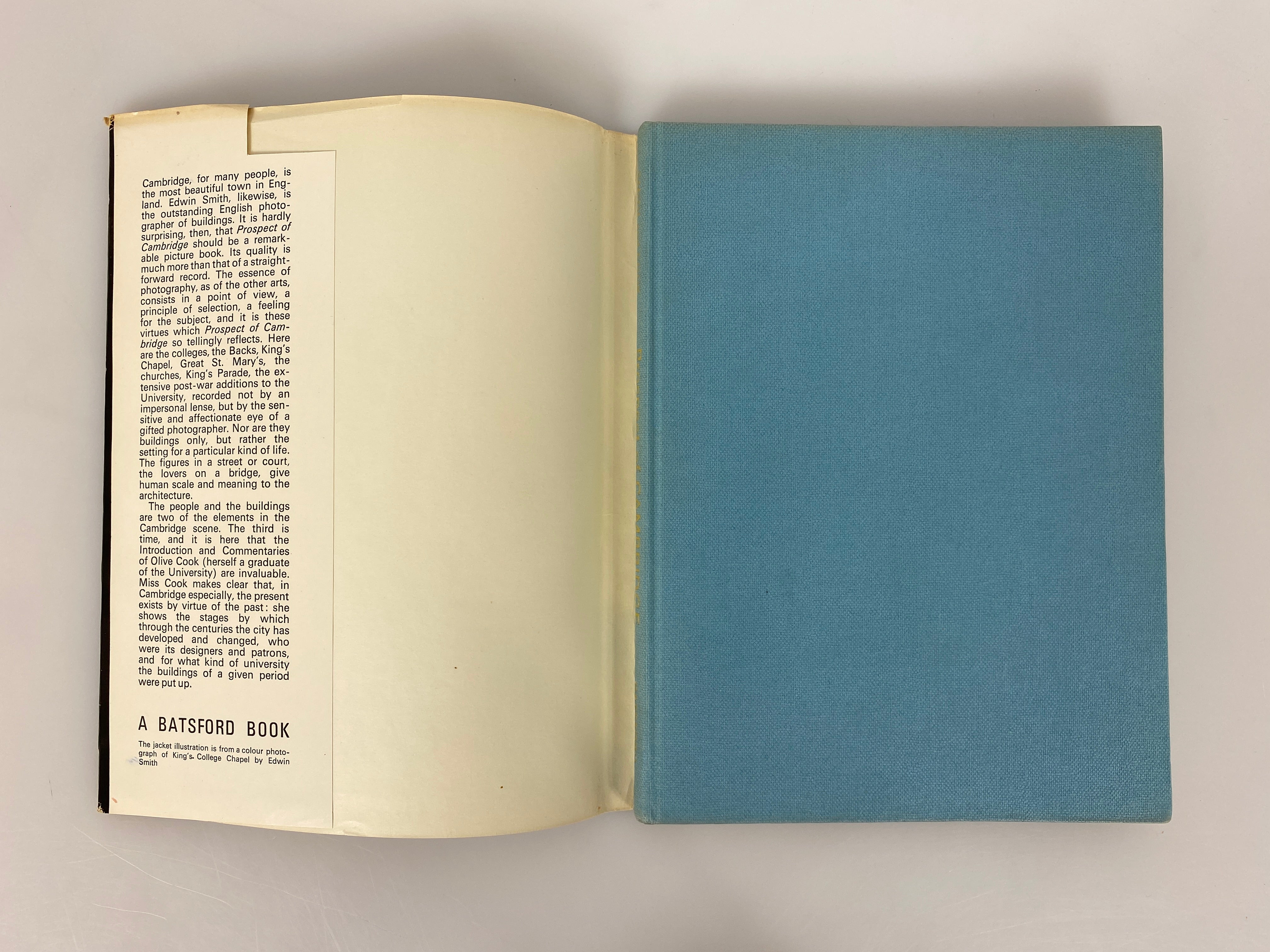 Prospect of Cambridge by Smith/Cook 1965 1st Edition HC DJ