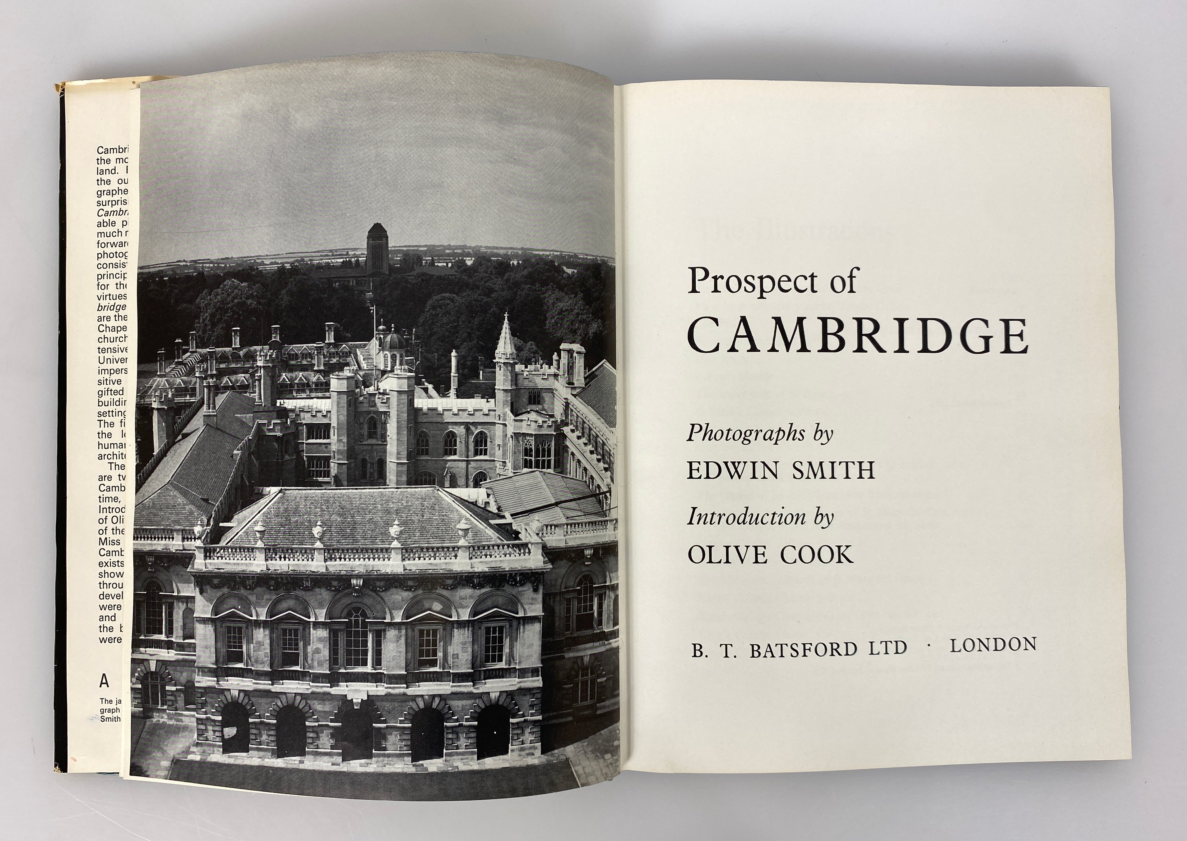 Prospect of Cambridge by Smith/Cook 1965 1st Edition HC DJ