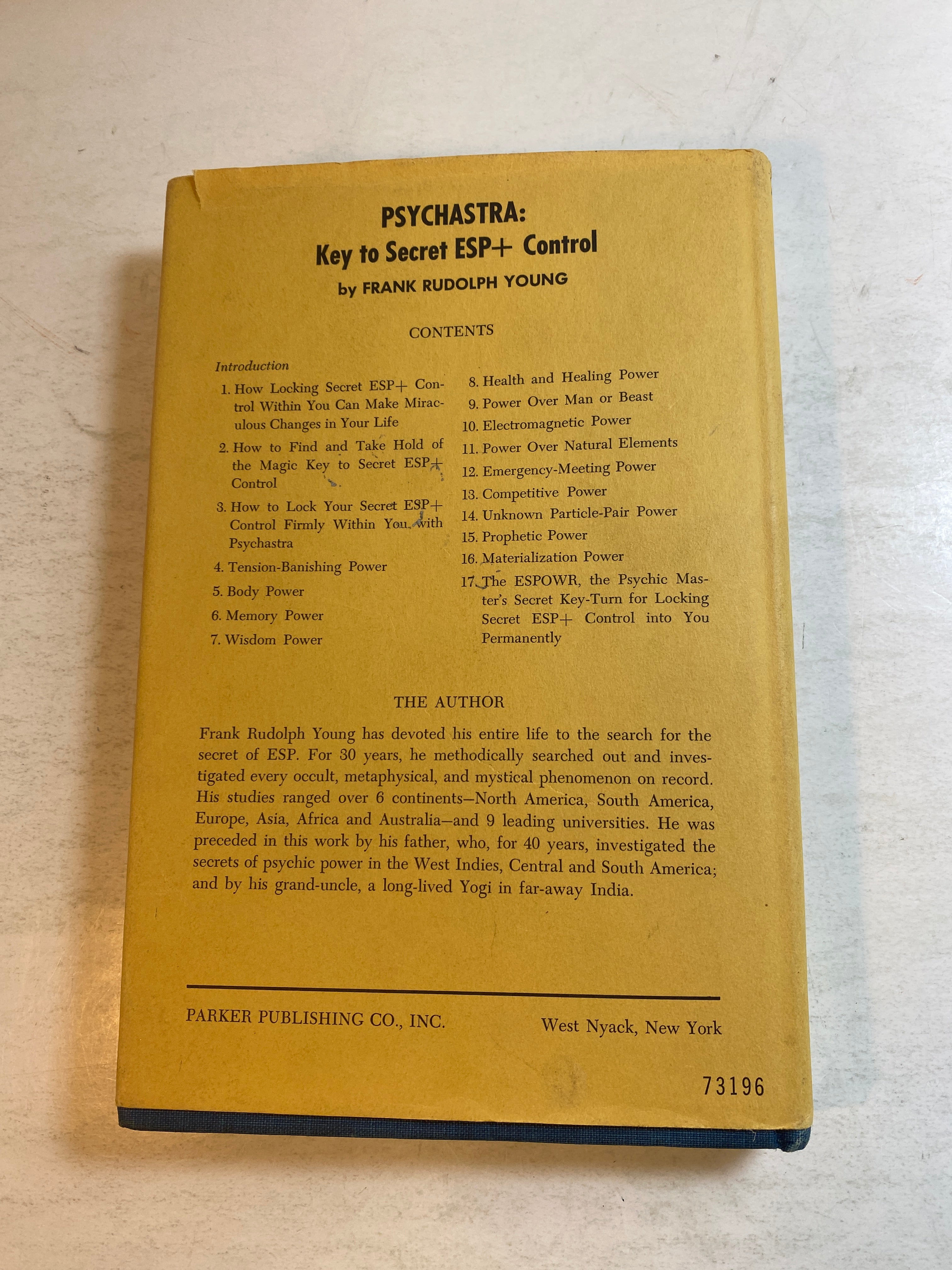 Psychastra Key to Secret ESP+ Control Frank Rudolph Young 1968 HCDJ