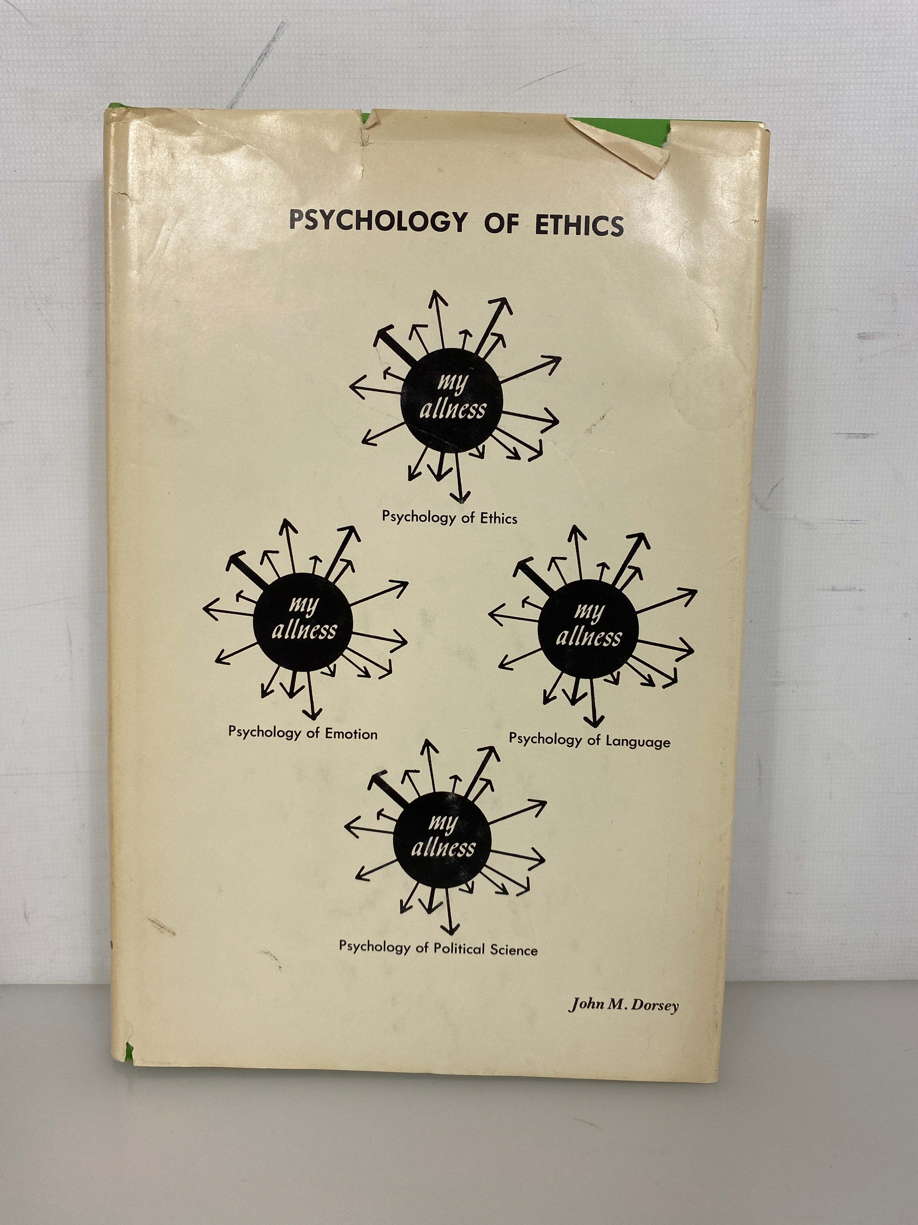Psychology of Ethics John Dorsey 1974 Inscribed to MI Deputy A.G. by Author HCDJ