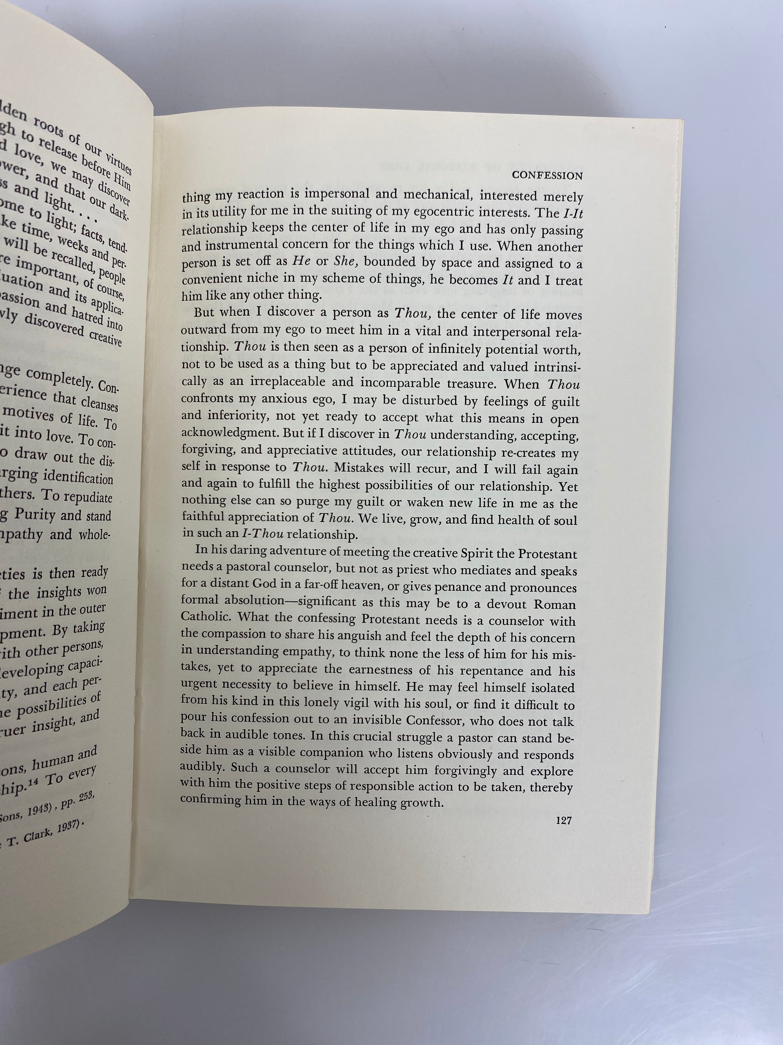 Psychology of Pastoral Care by Paul Johnson 1953 HC DJ