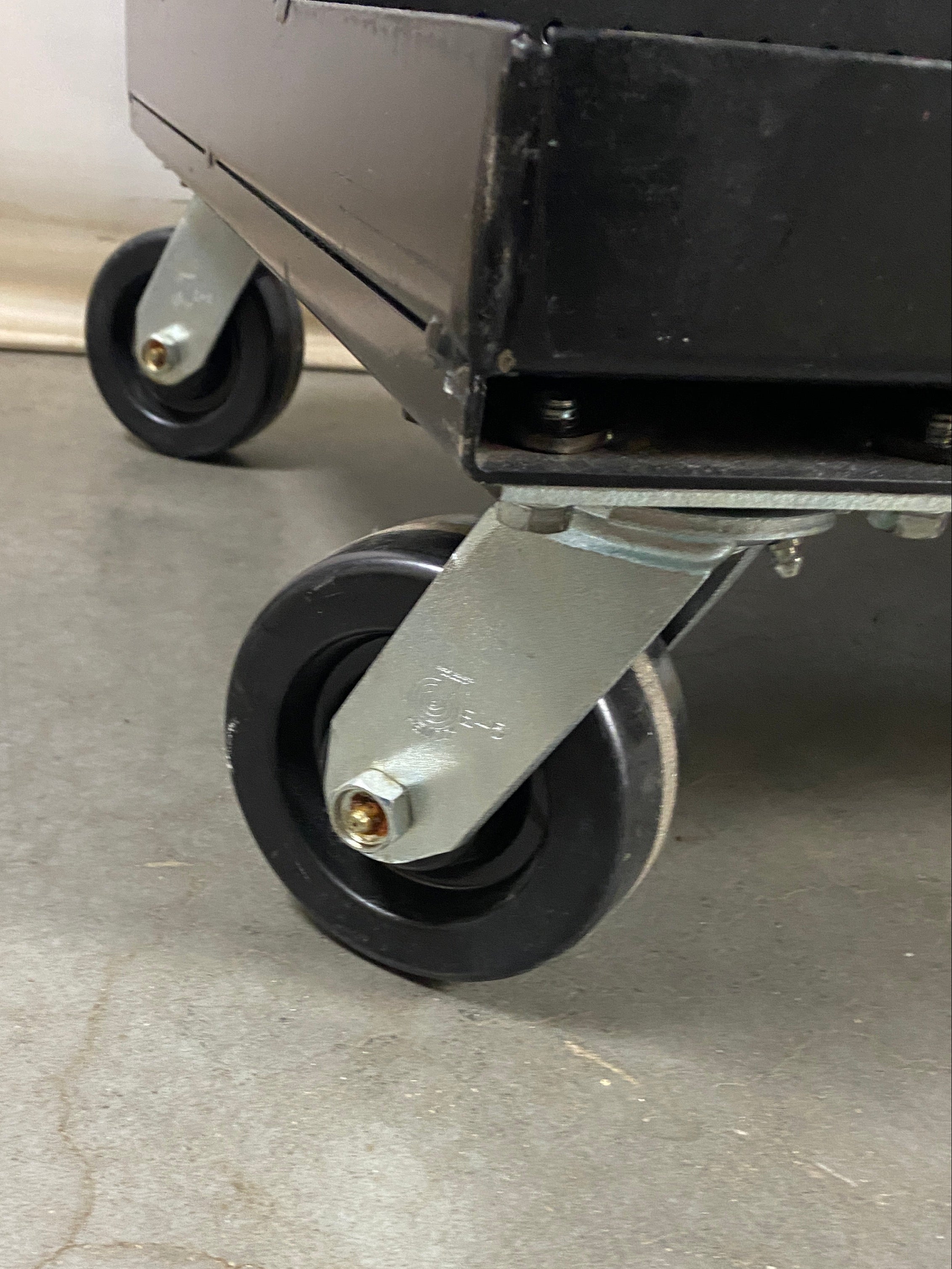 Pucel Pegboard Cart With Bin And Hooks
