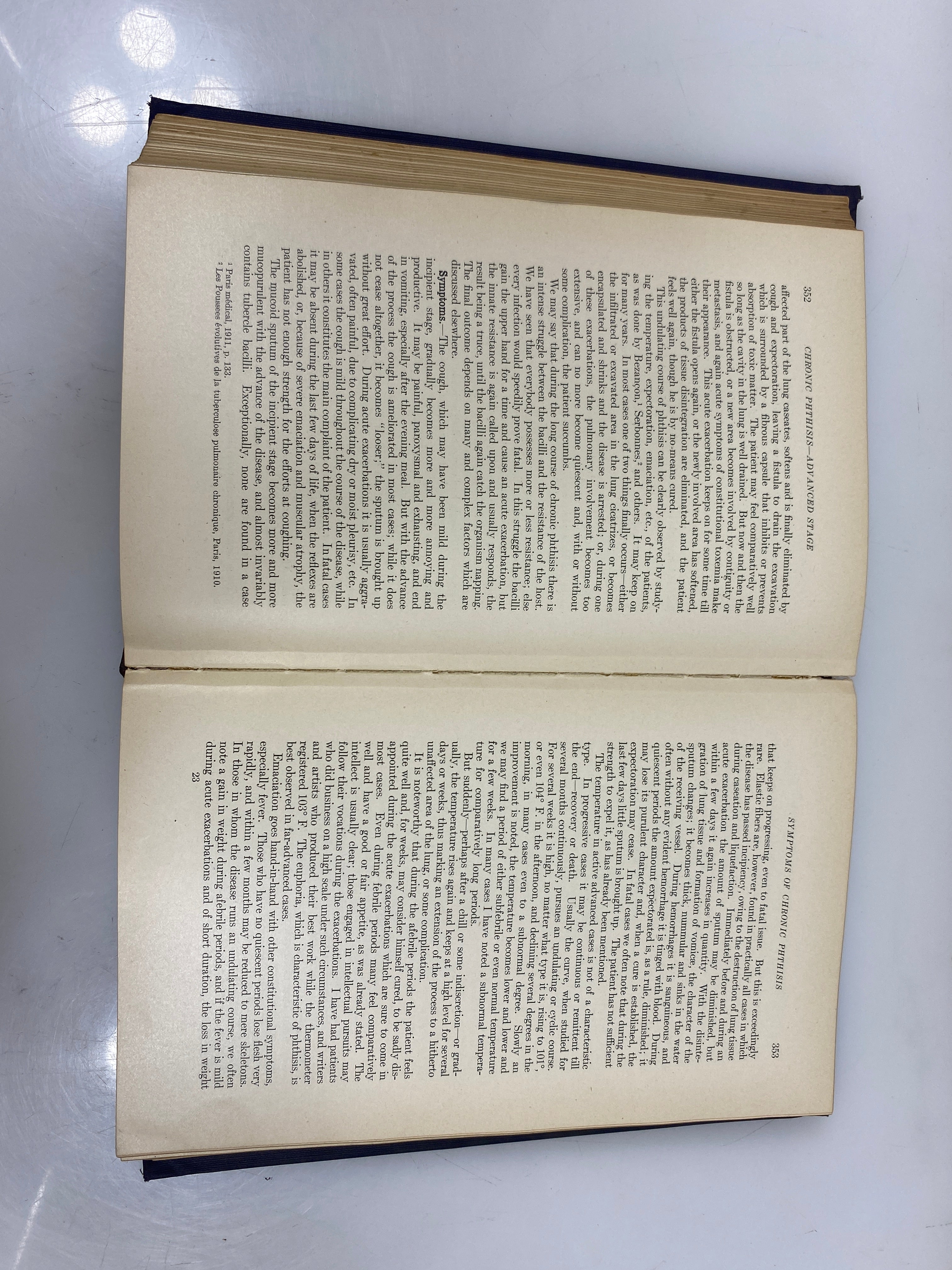 Pulmonary Tuberculosis by Fishberg 2nd Ed. Ex-library 1919 HC