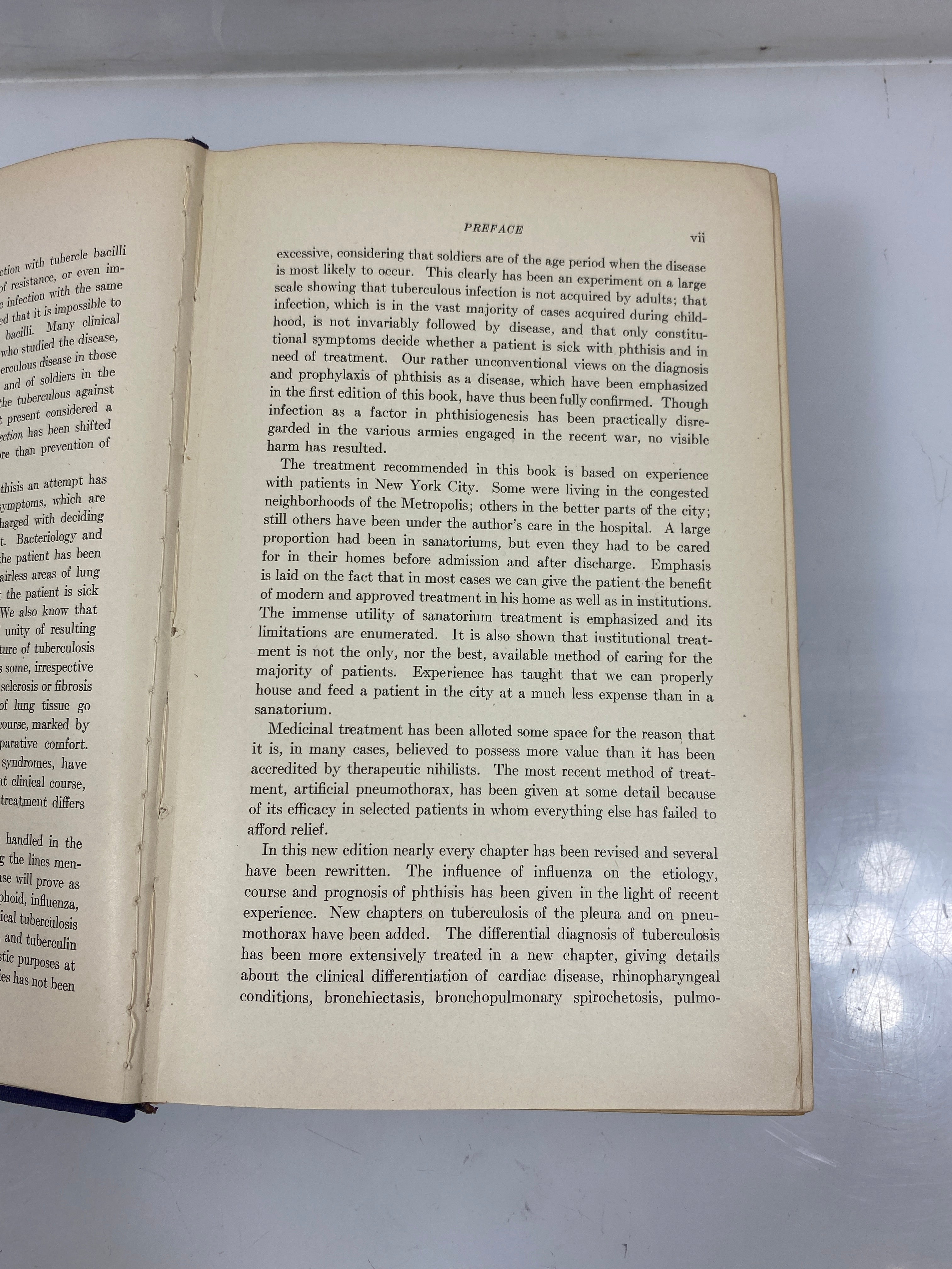 Pulmonary Tuberculosis by Fishberg 2nd Ed. Ex-library 1919 HC
