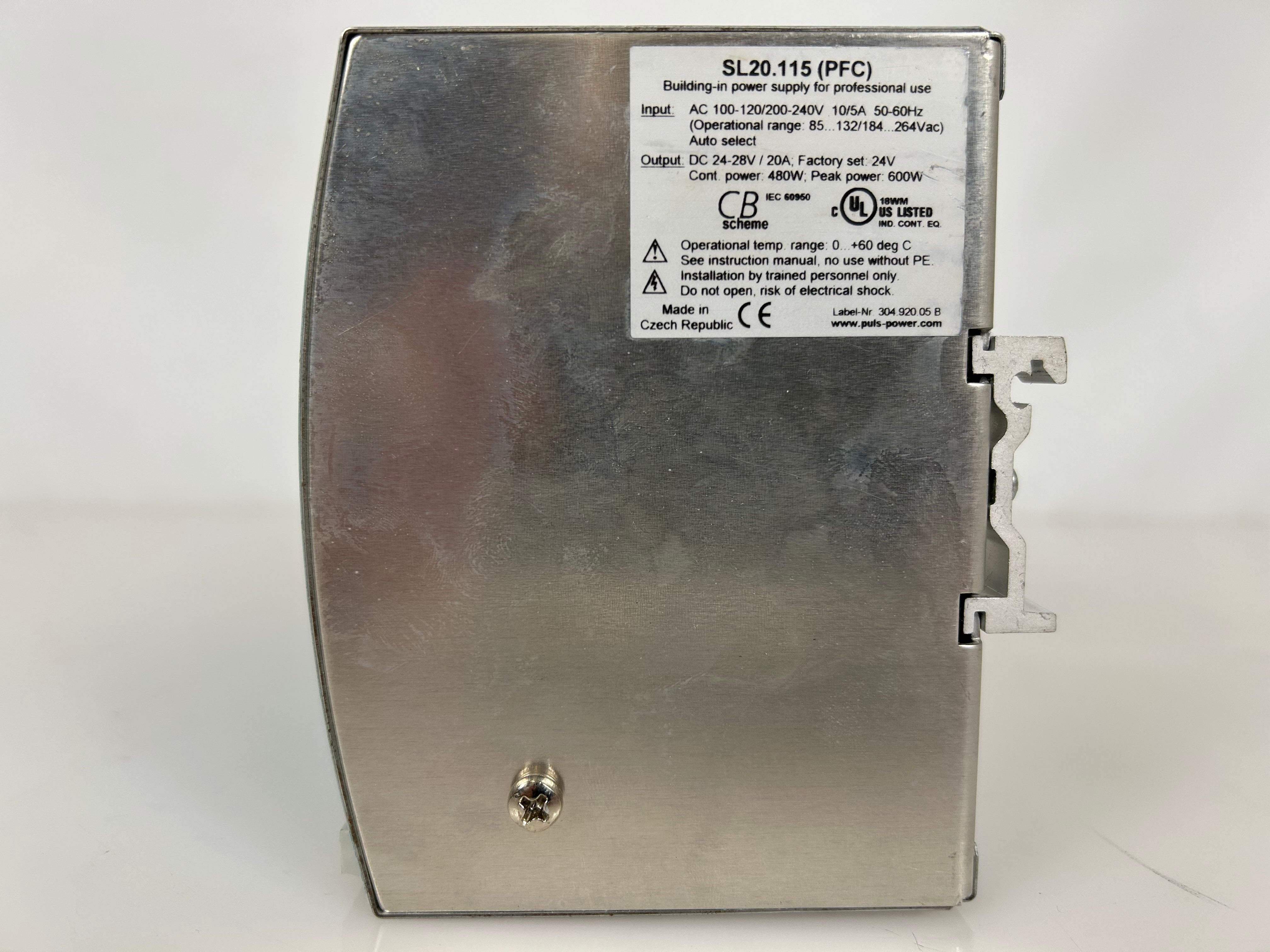 PULS Building-in-Power Supply SL 20.100 DC24 - 28V/20A *Untested*