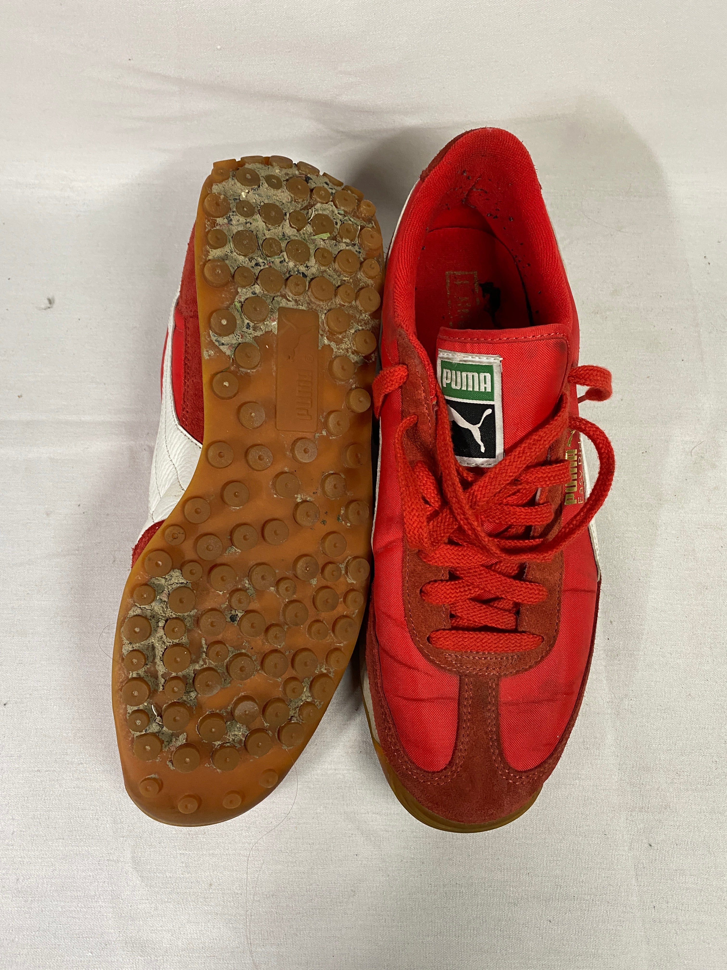 Puma Easy Rider Vintage Red Suede Sneakers Men's Size 10.5