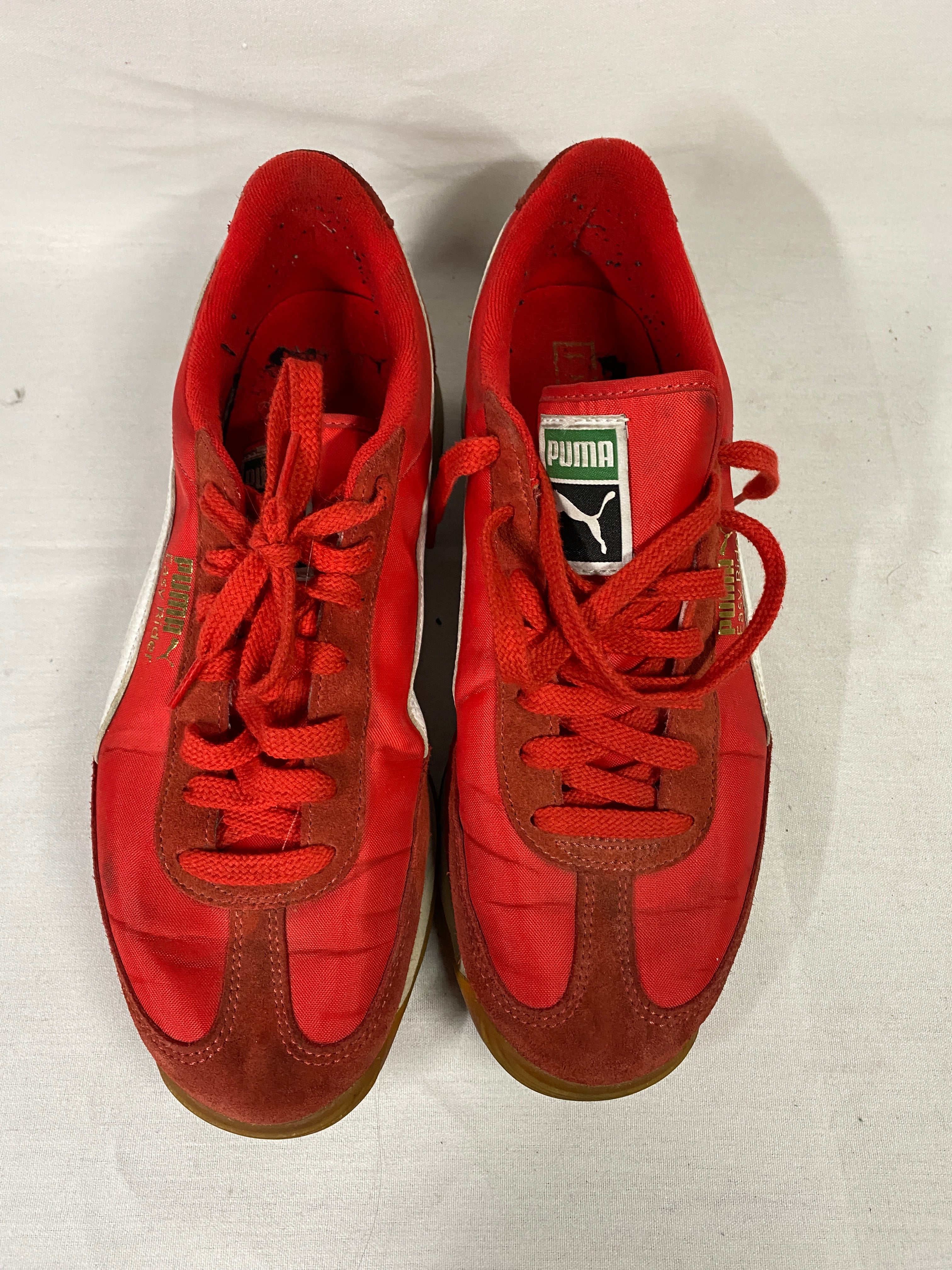 Puma Easy Rider Vintage Red Suede Sneakers Men's Size 10.5