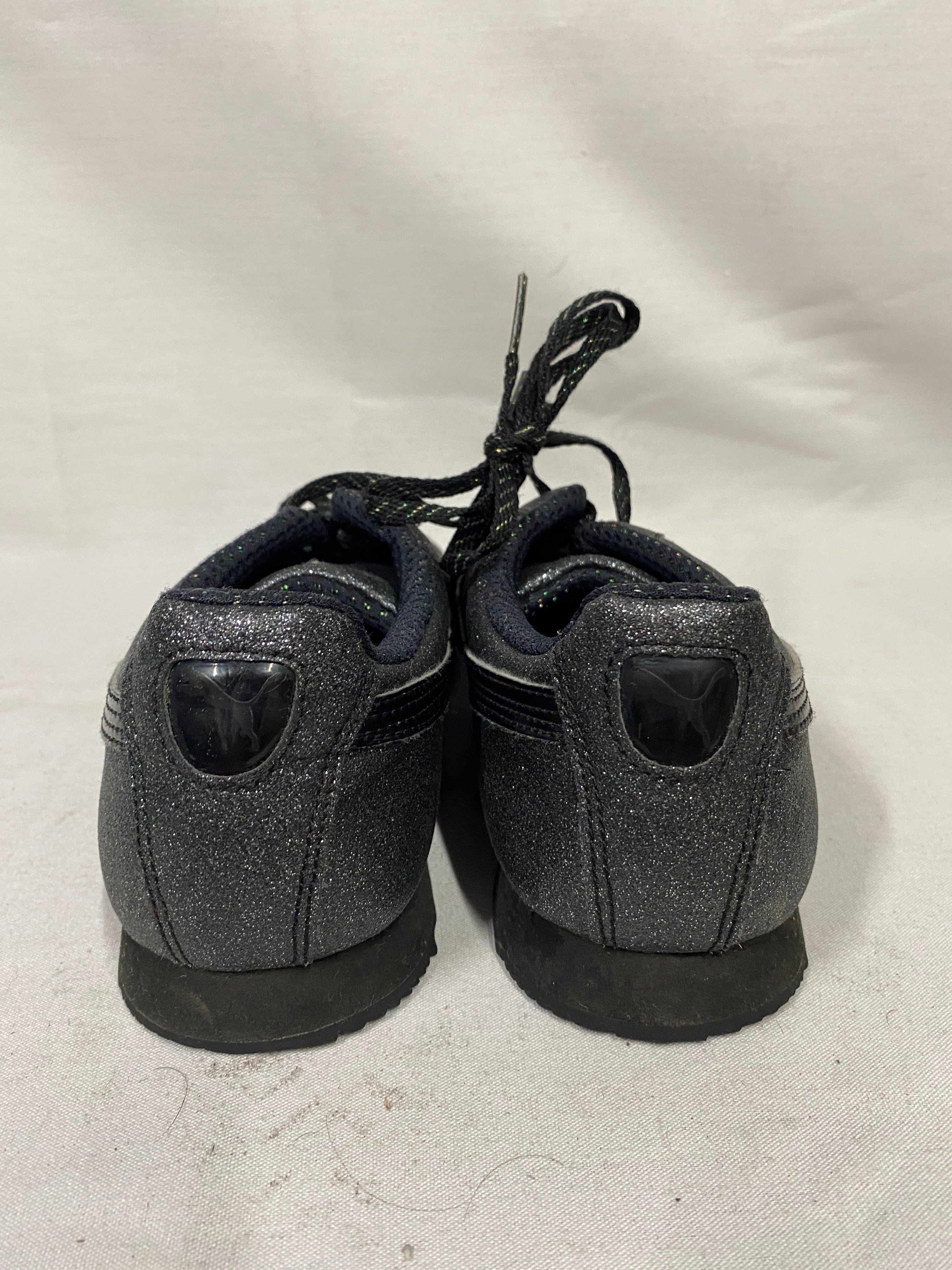 Puma Roma Glitz Glam Sneakers Glittery Black Men's Size 6.5