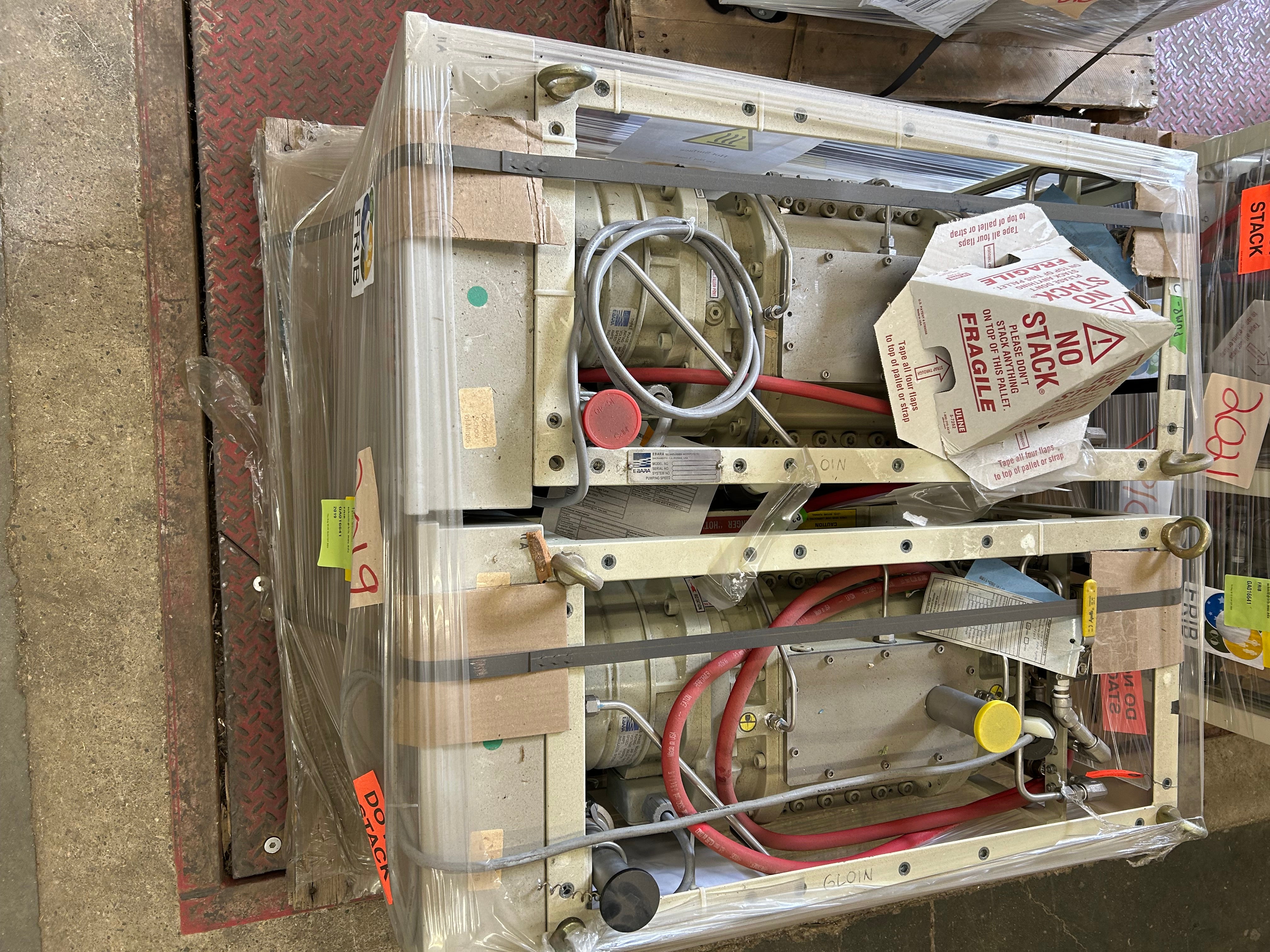 Lot of 6 untusted vacuum pumps - 2,700lbs