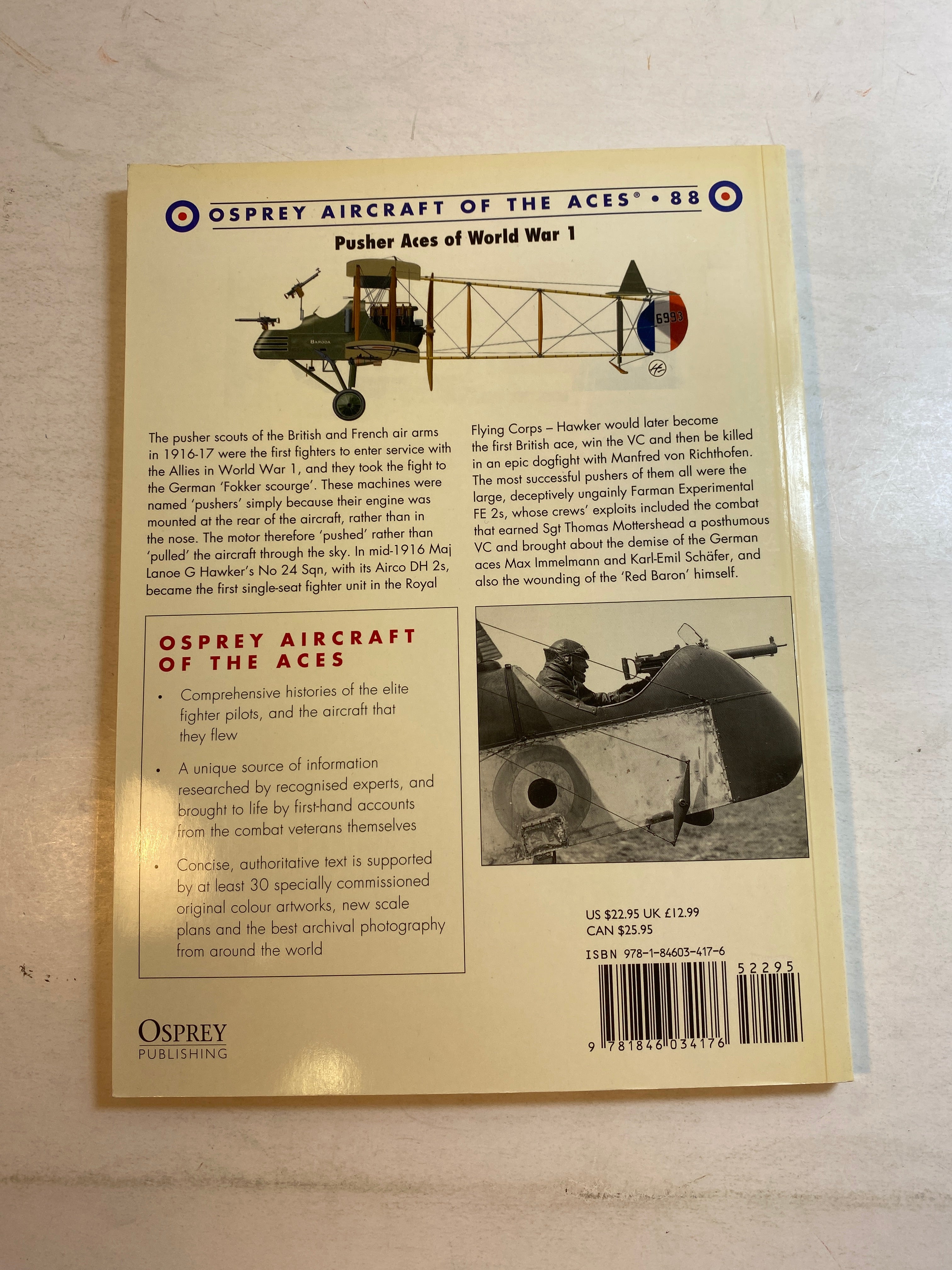 Pusher Aces of World War 1 Osprey #88 2009