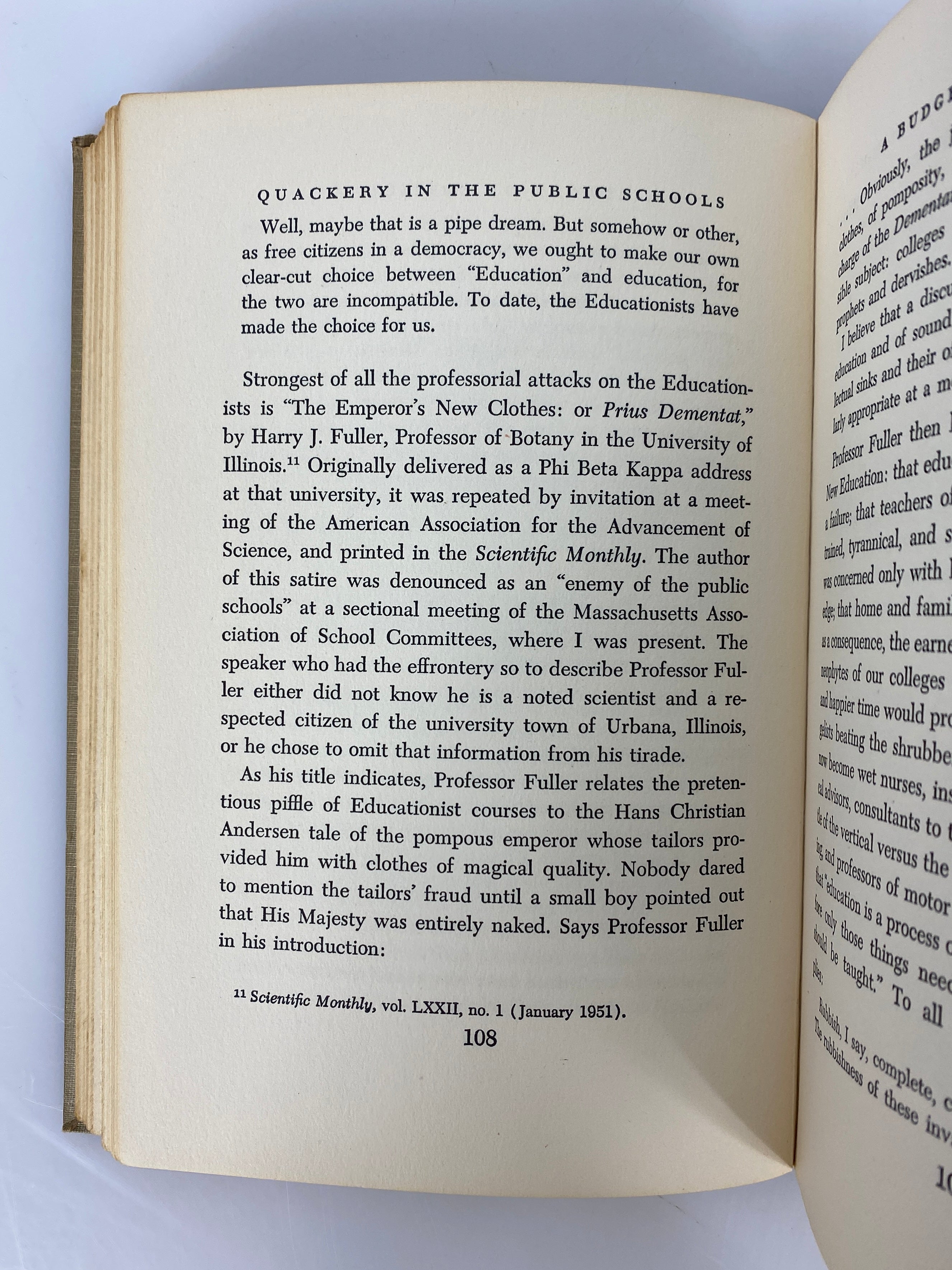 Quackery in the Public Schools by Albert Lynd 1953 First Edition HC