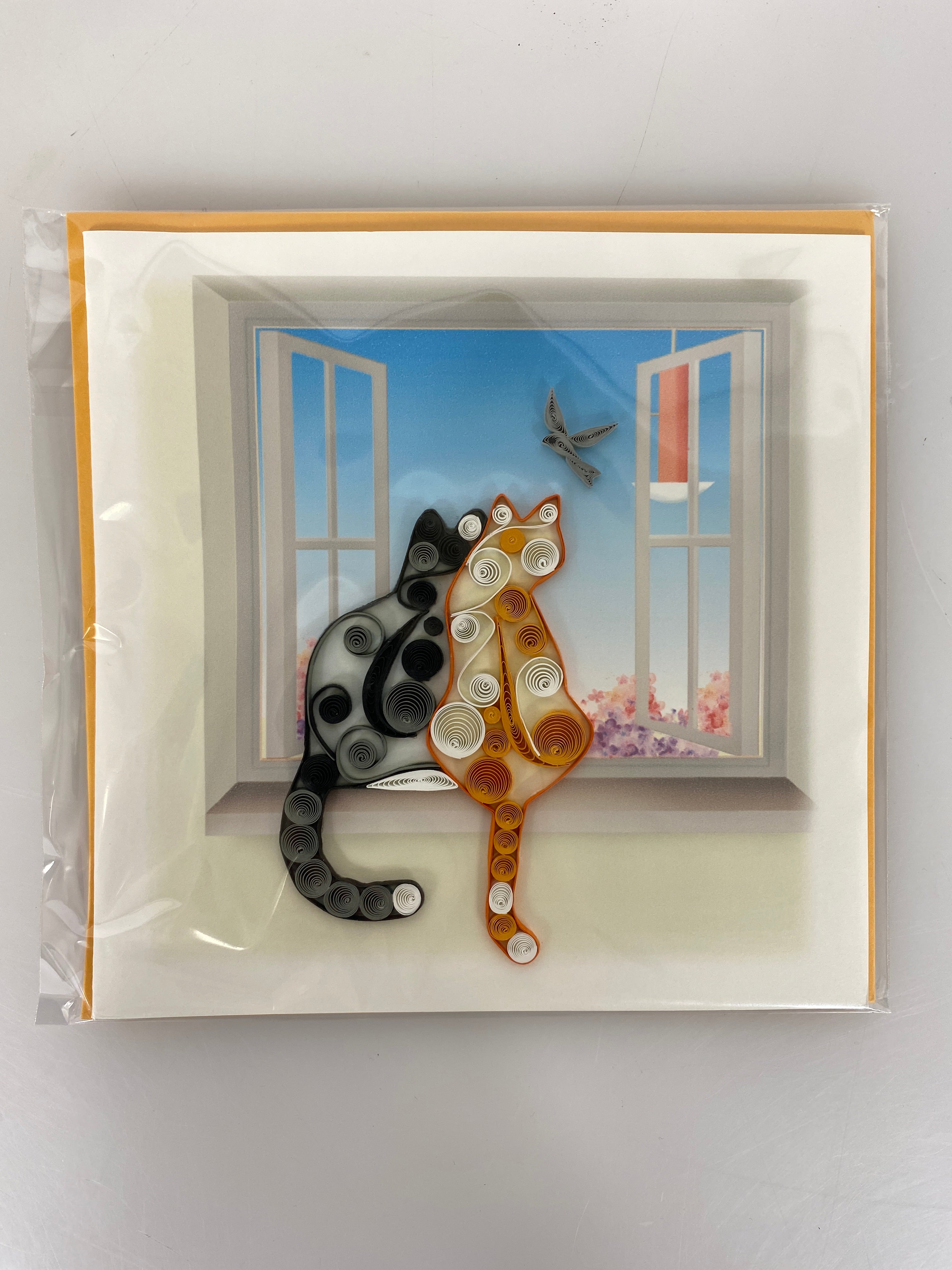 Quilled Blank Greeting Card