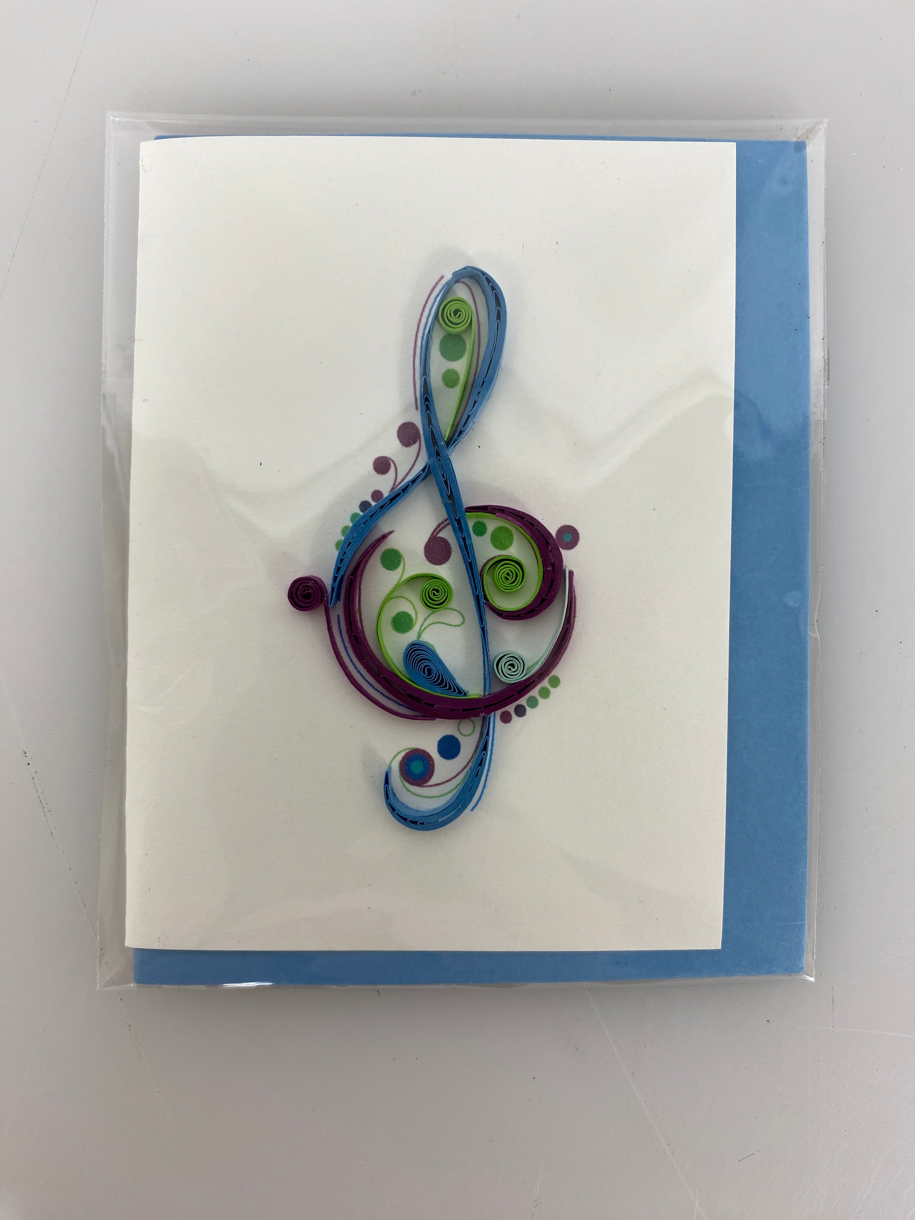 Quilled Mini Blank Greeting Card