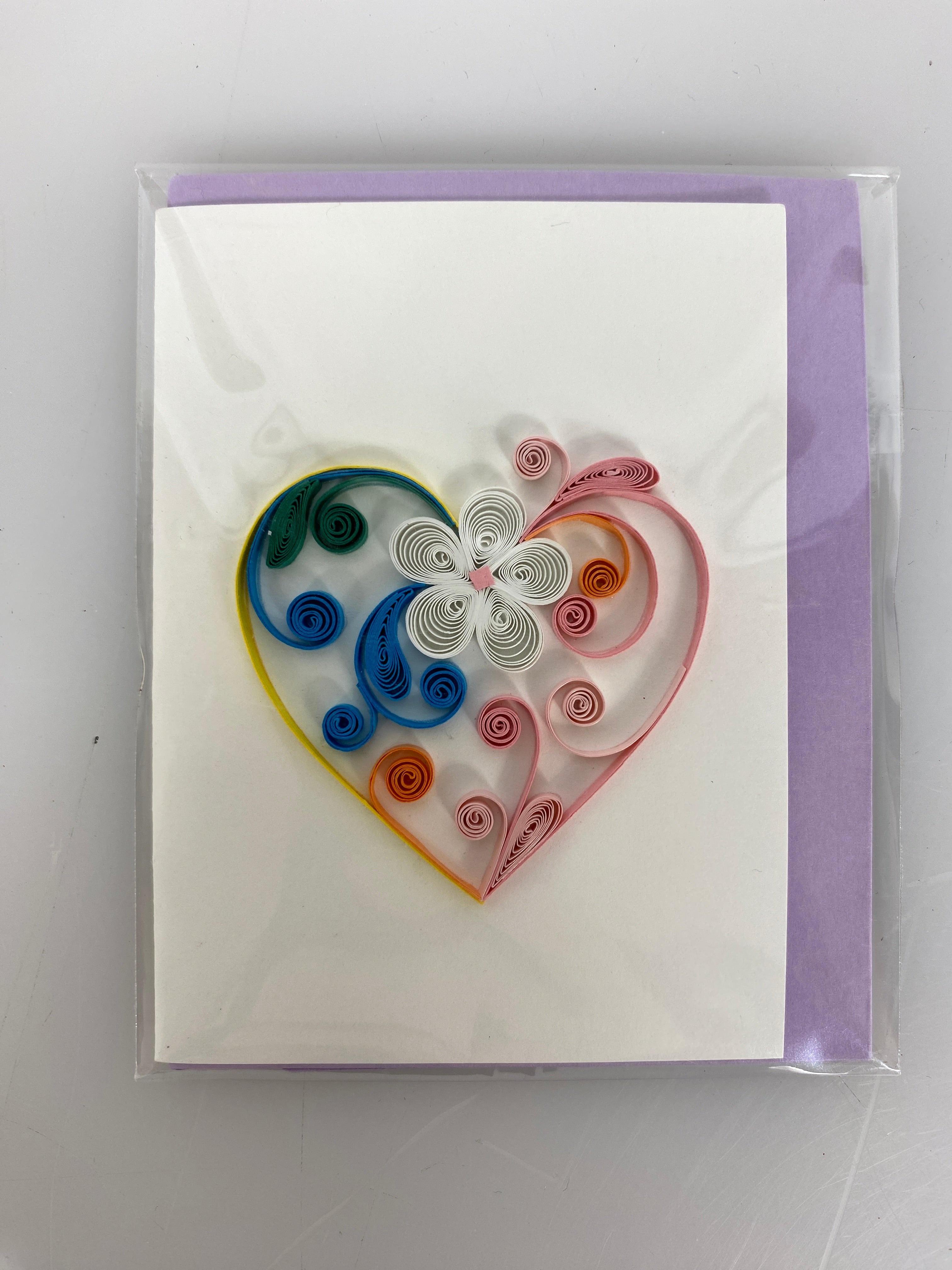 Quilled Mini Blank Greeting Card