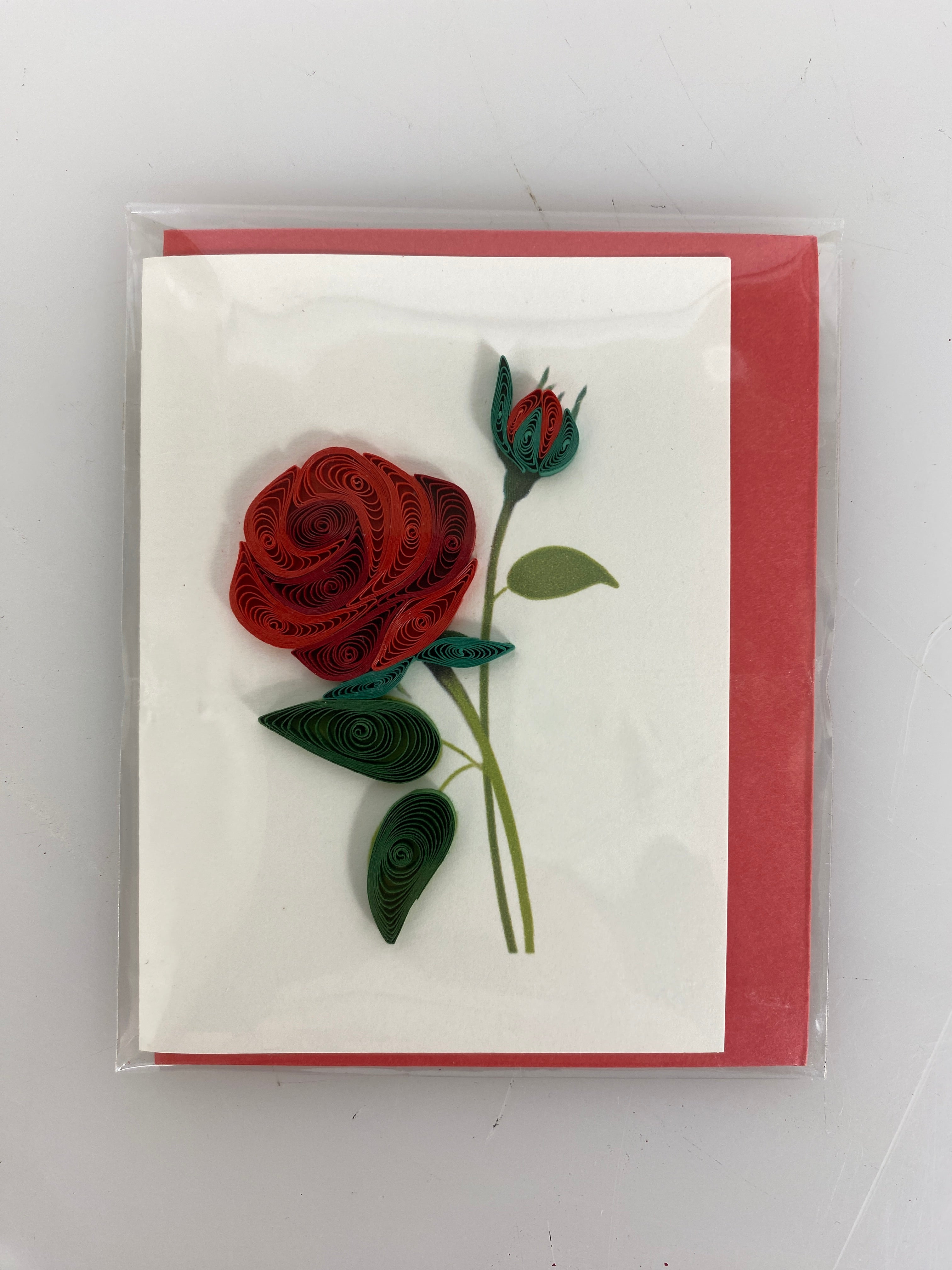Quilled Mini Blank Greeting Card