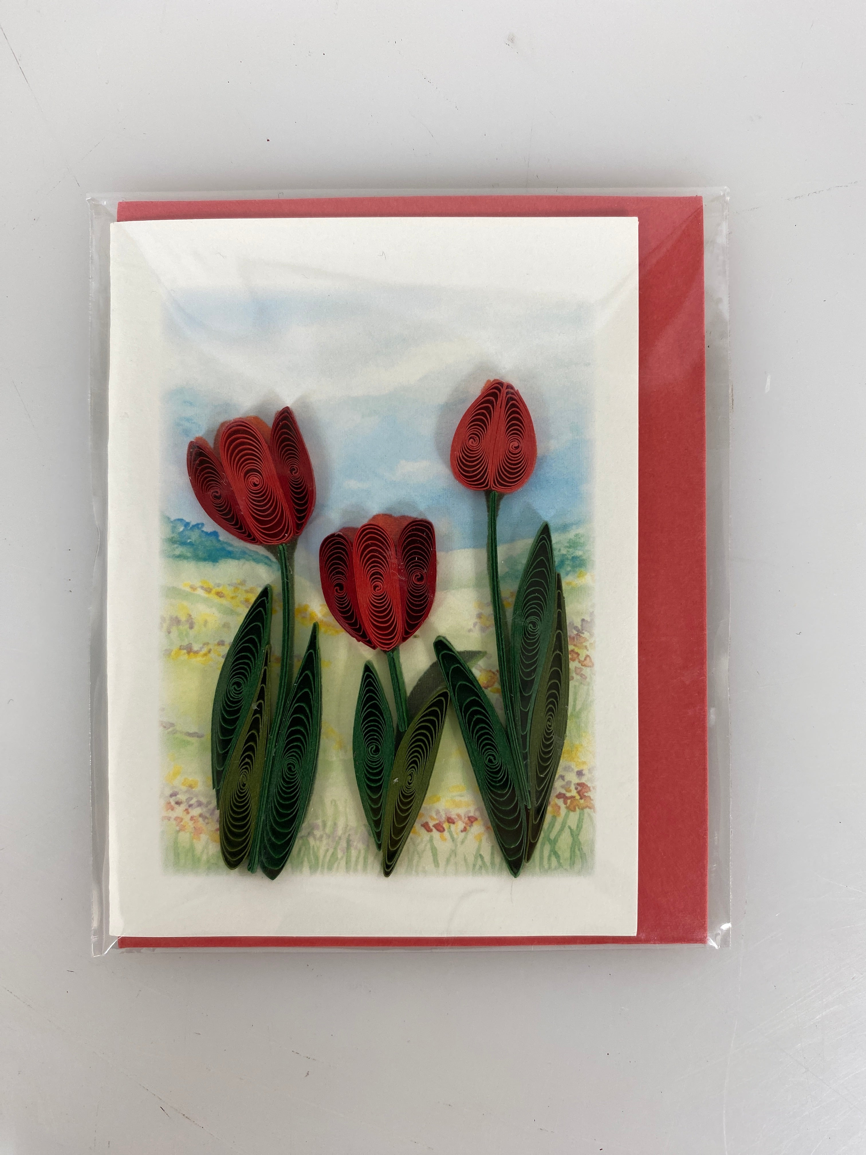 Quilled Mini Blank Greeting Card