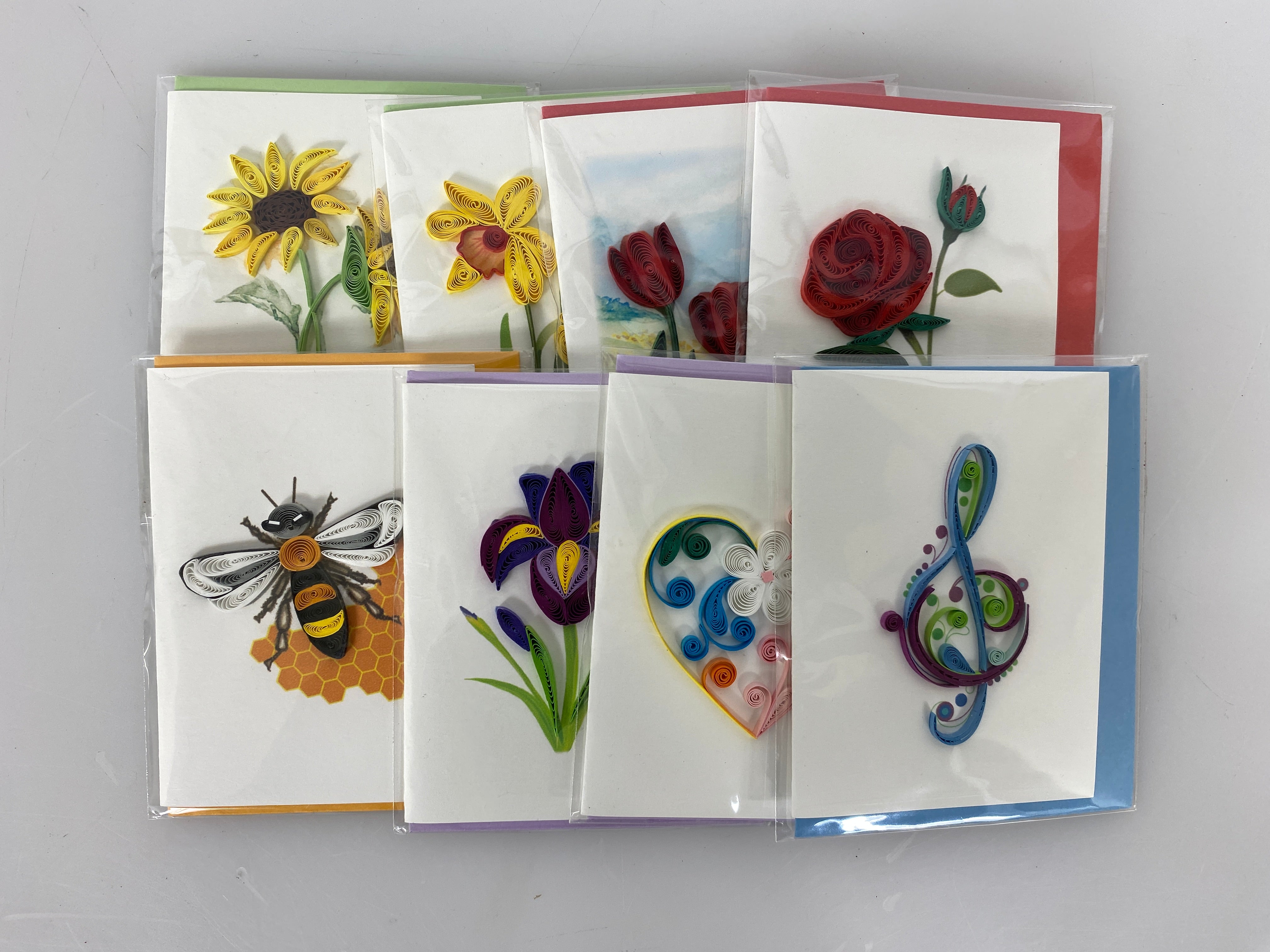 Quilled Mini Blank Greeting Card