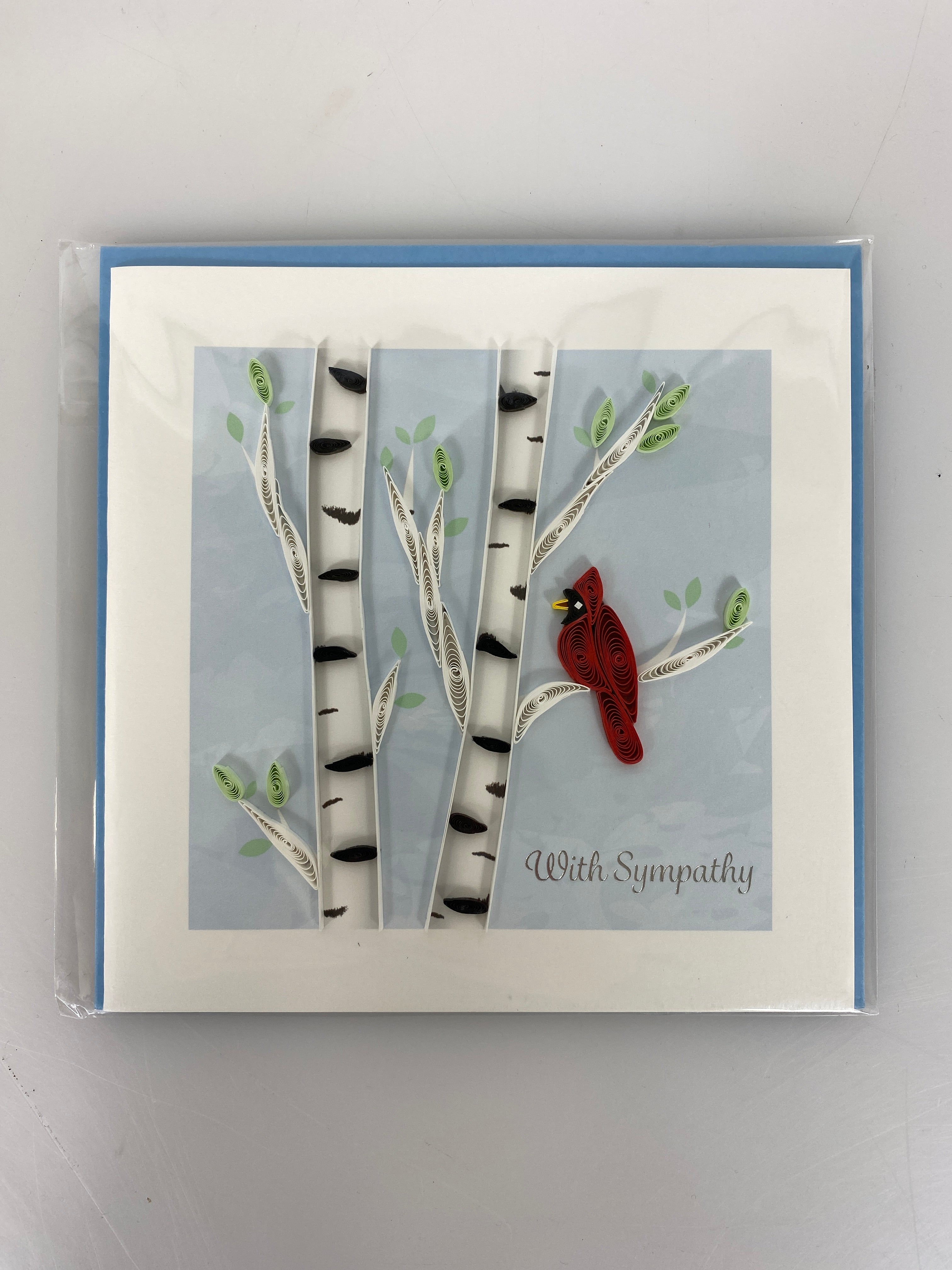 Quilled With Sympathy Greeting Card