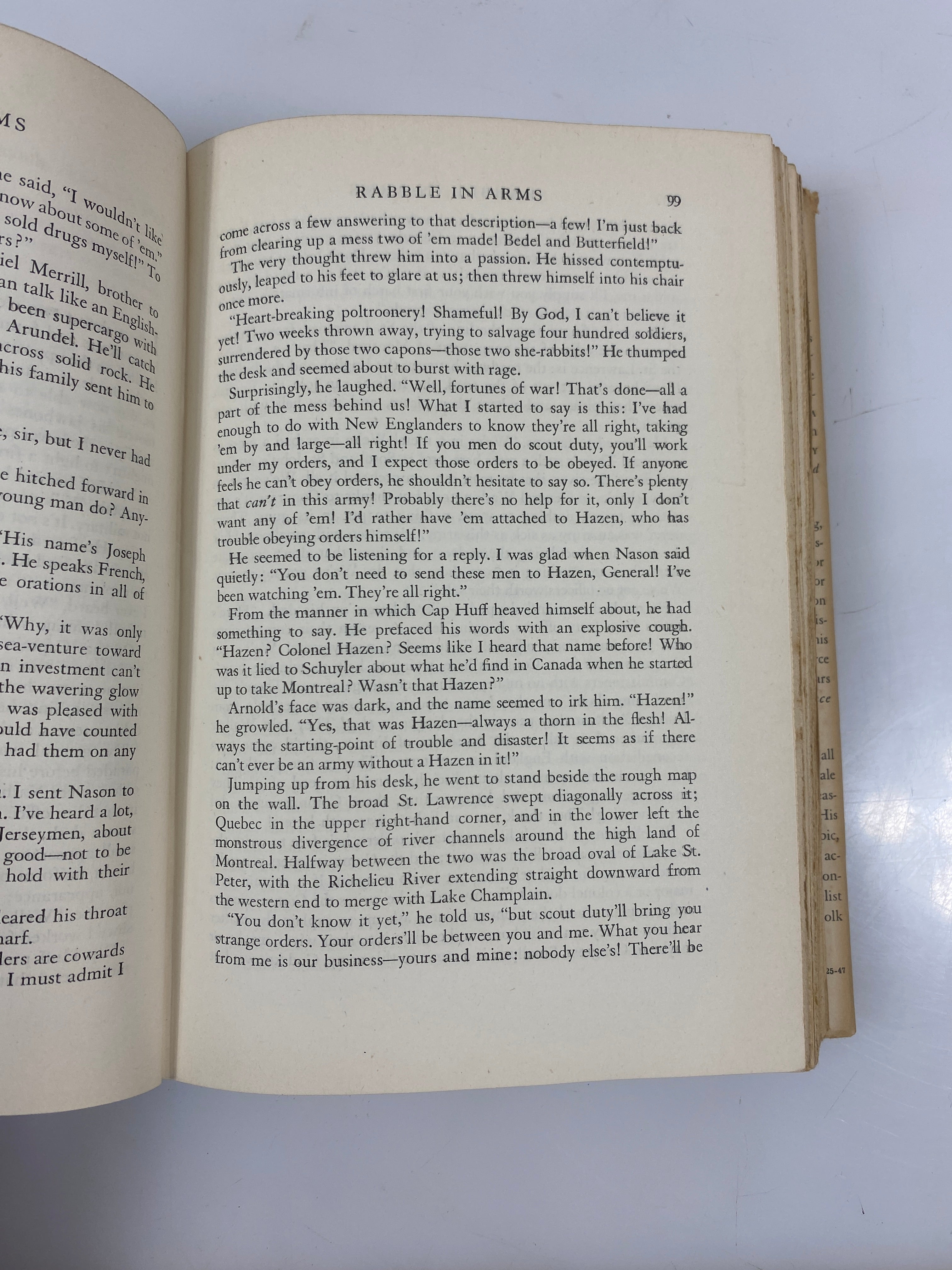 Rabble in Arms by Kenneth Roberts 1947 HCDJ