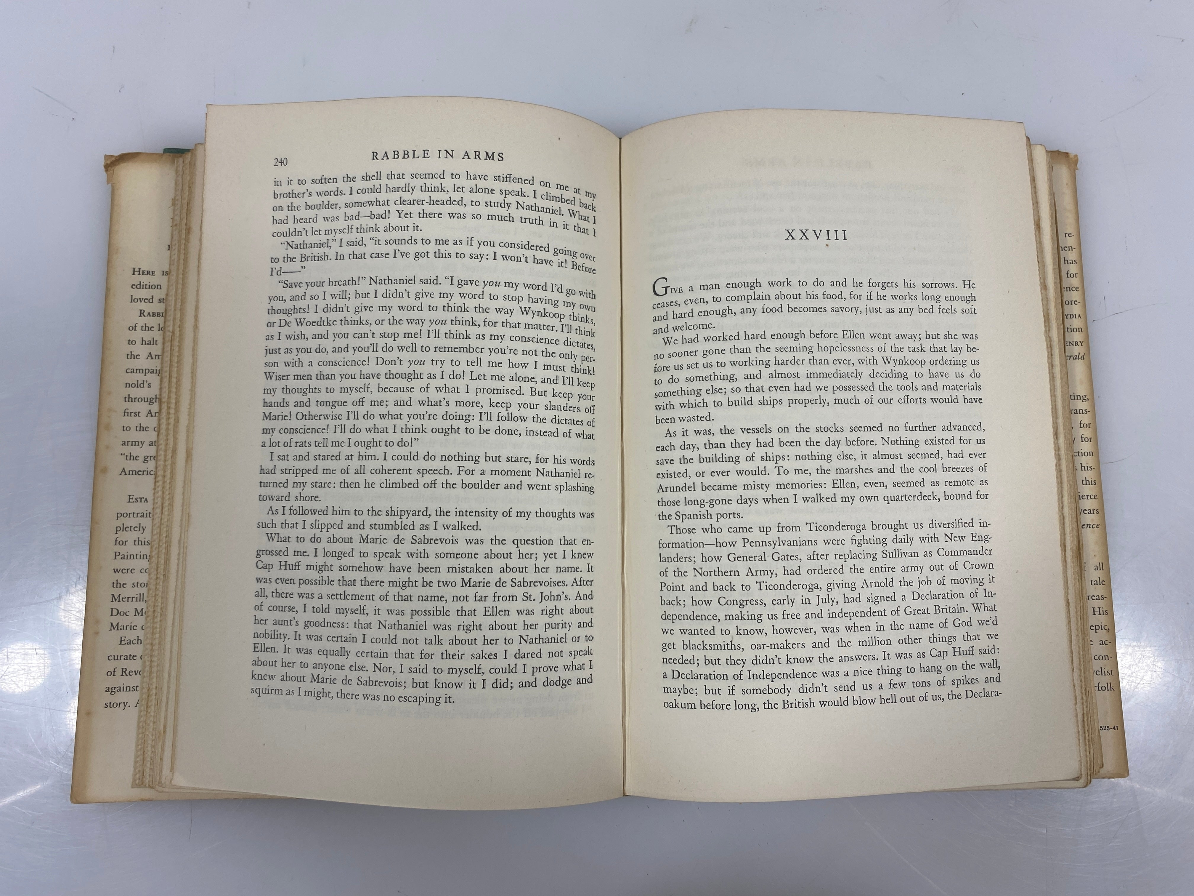 Rabble in Arms by Kenneth Roberts 1947 HCDJ