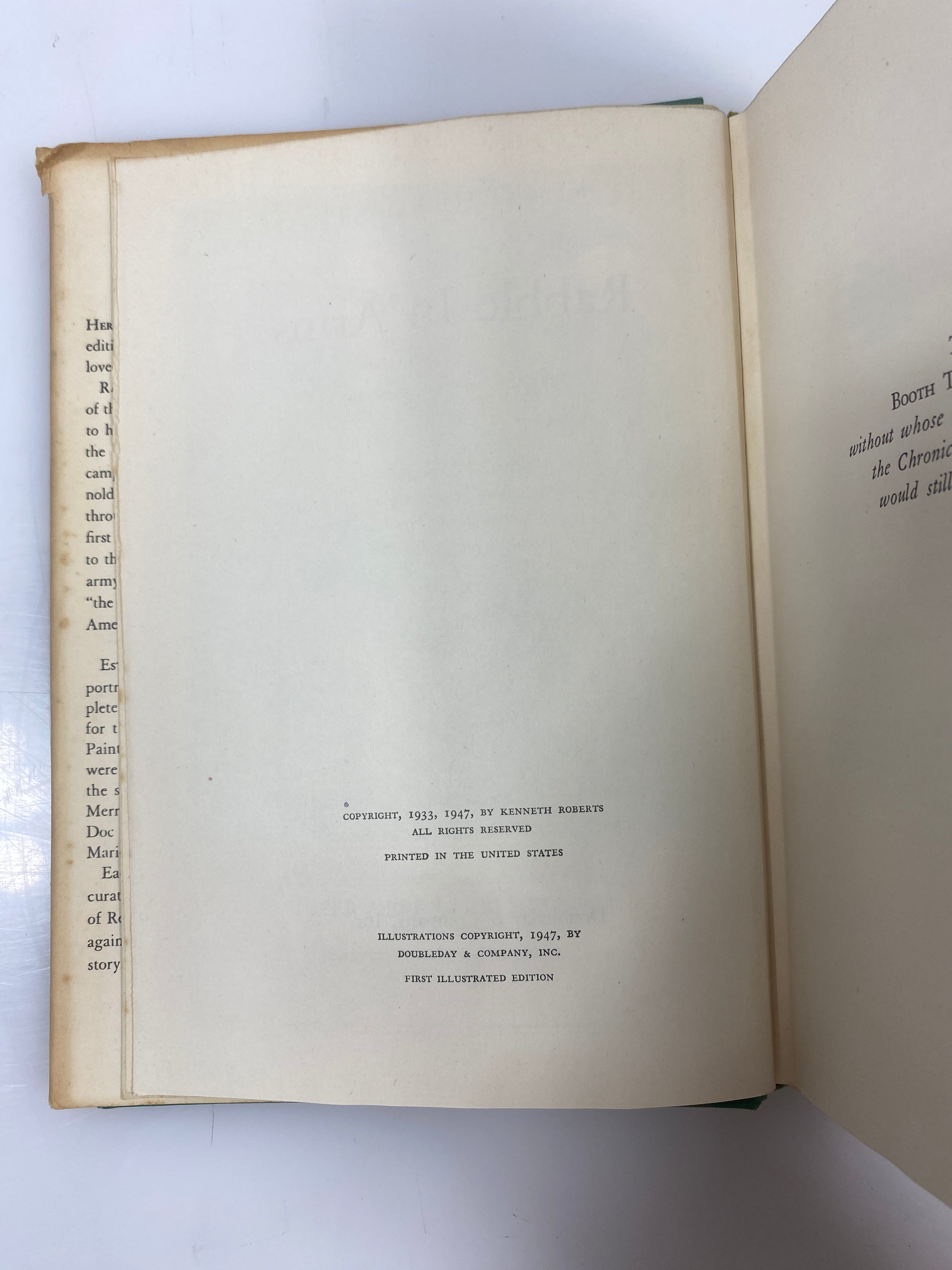 Rabble in Arms by Kenneth Roberts 1947 HCDJ