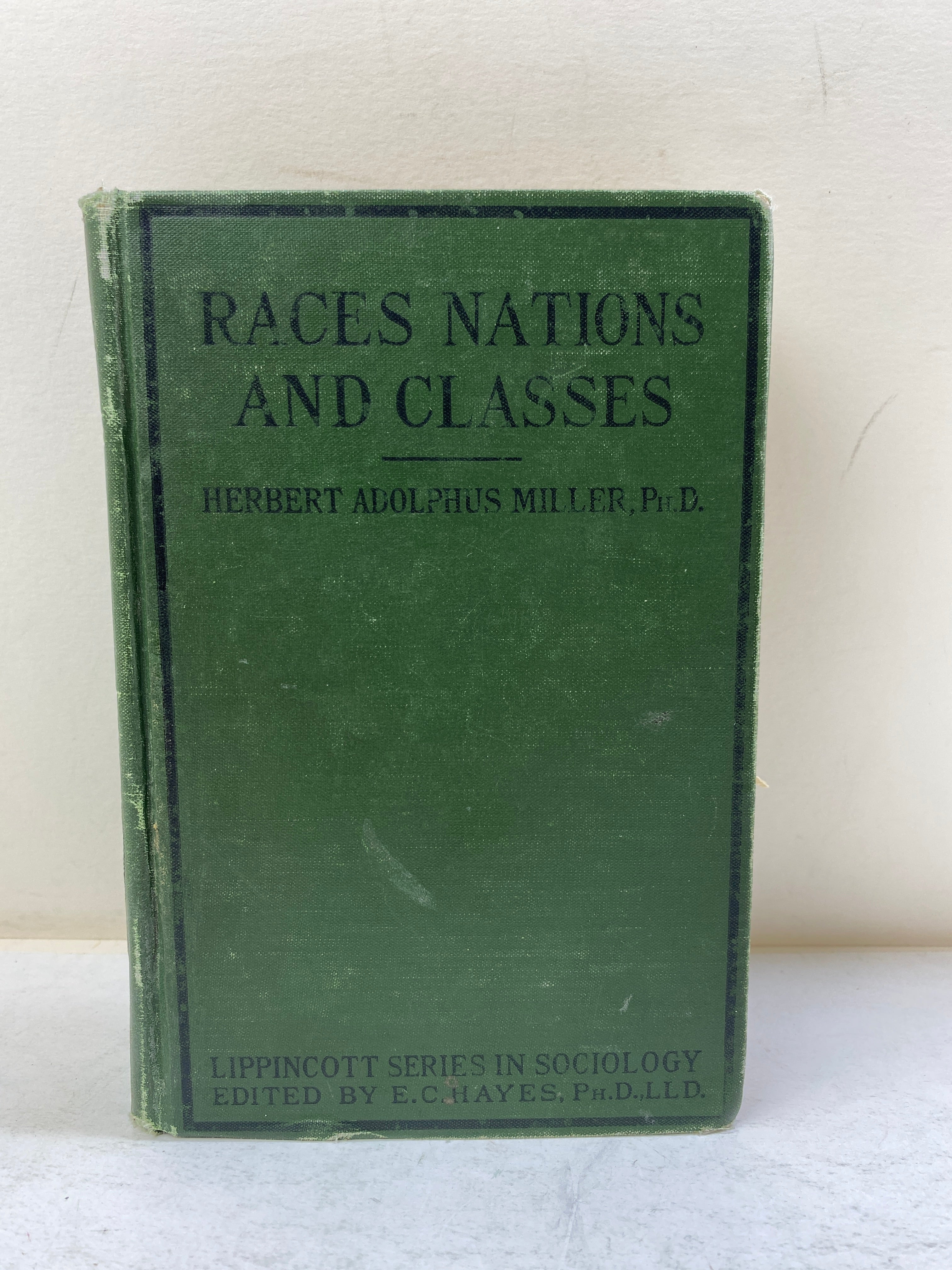 Races, Nations, and Classes by Miller Ex-library 1924 HC