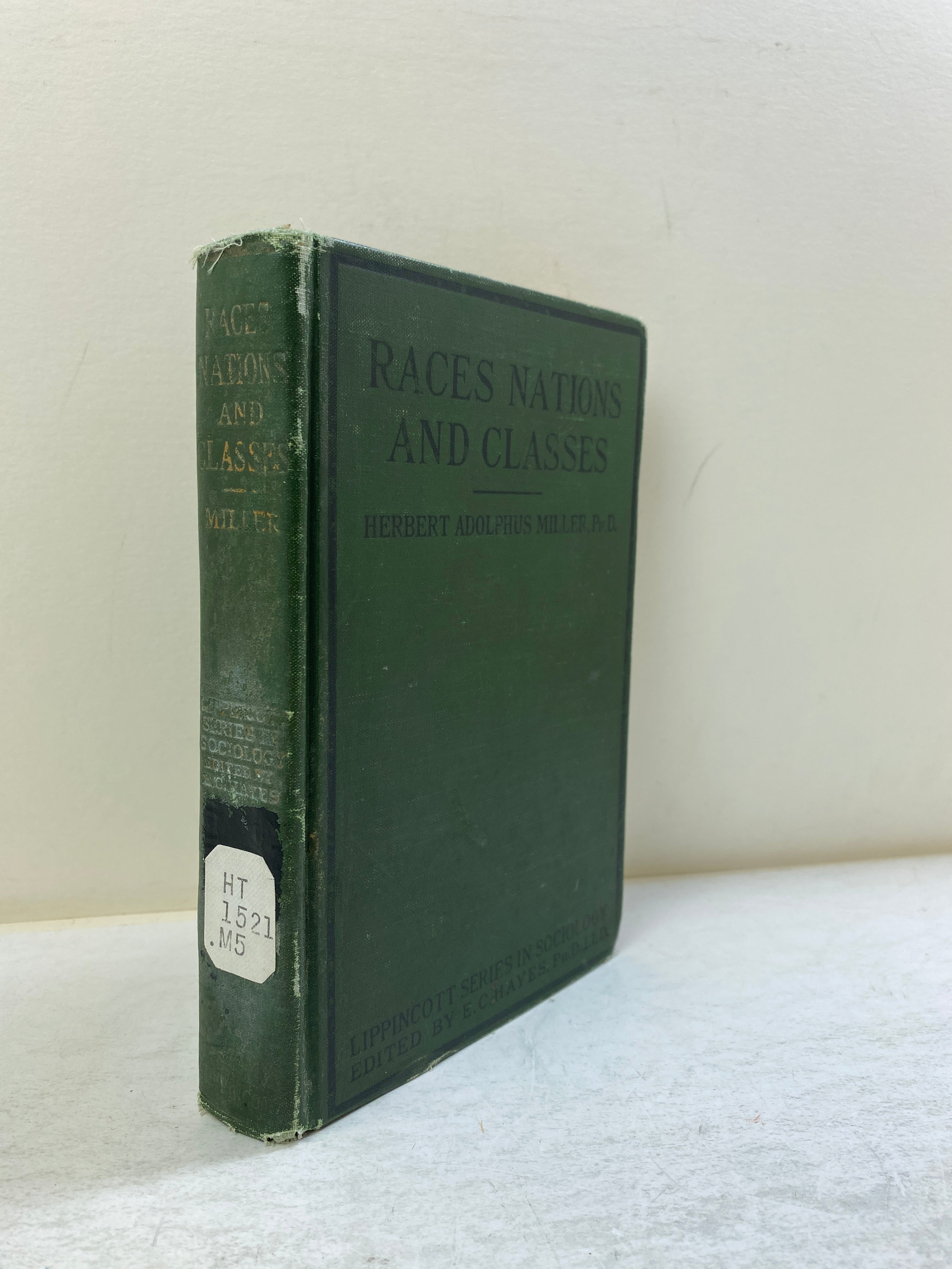 Races, Nations, and Classes by Miller Ex-library 1924 HC