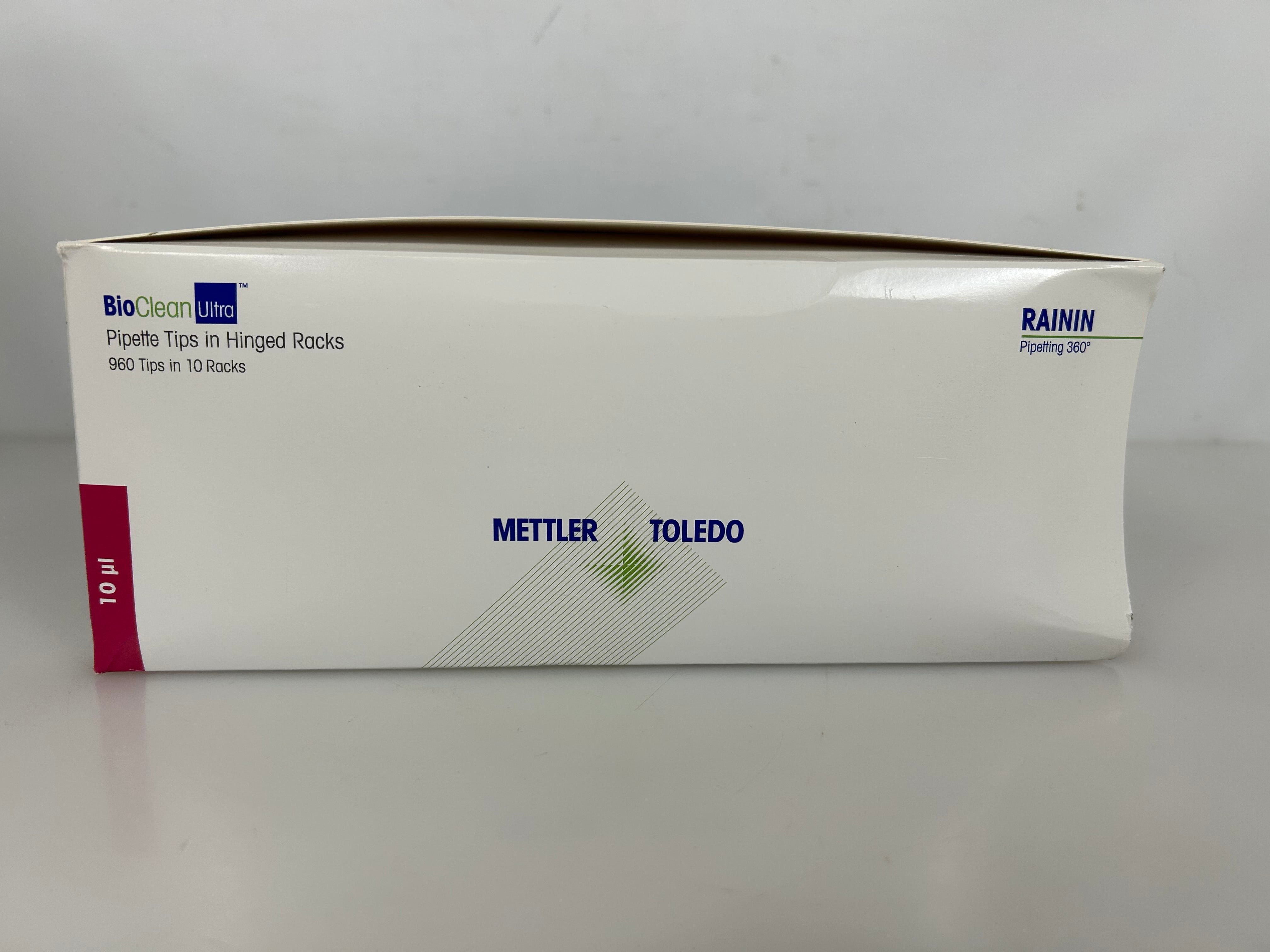 Rainin Bio Clean Ultra Pipette Tips 10µ 960 Tips in 10 Racks