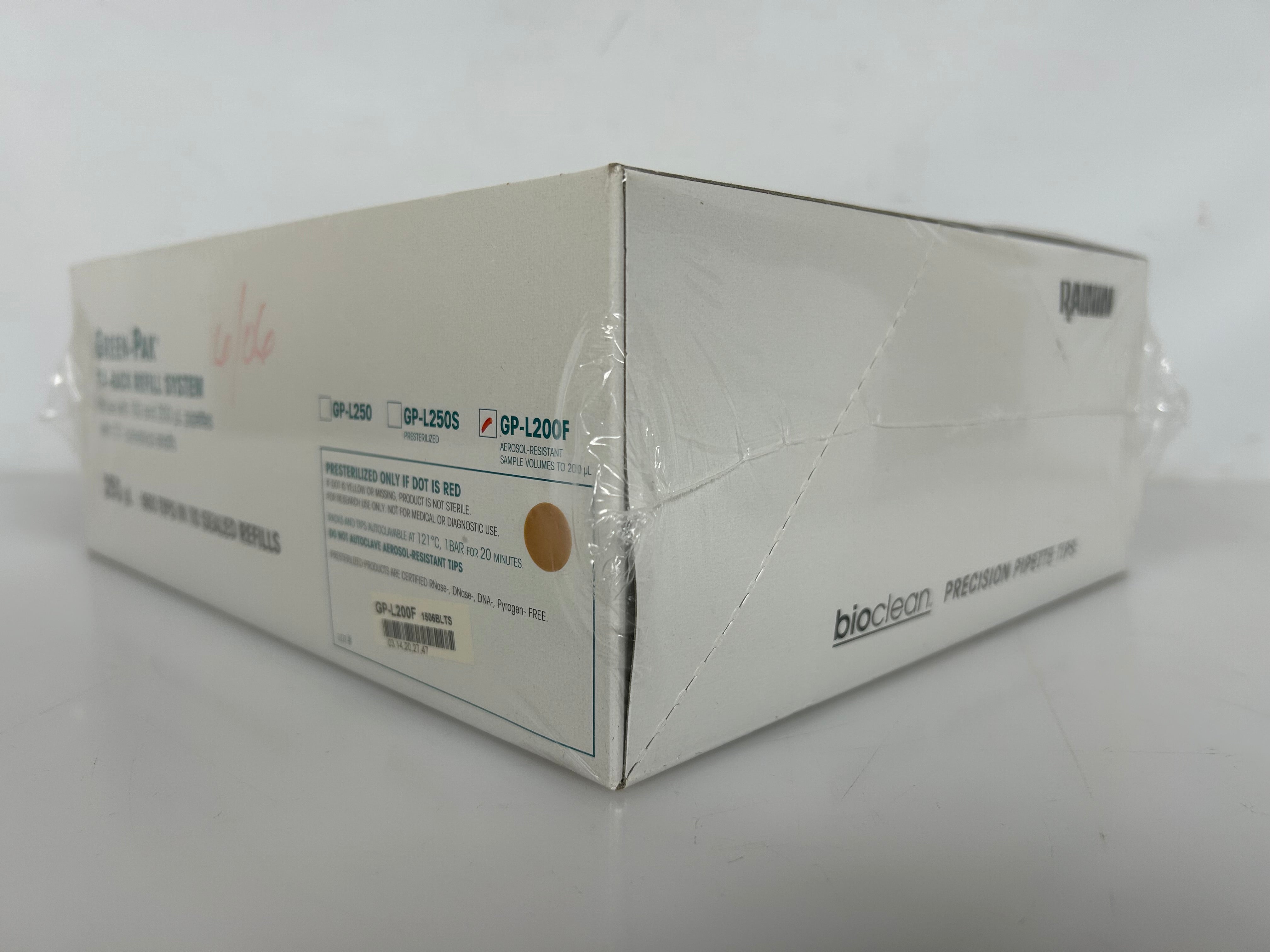 Rainin Tip Rack Refill System 100/200µ 960 Tips in 10 Sealed Refills