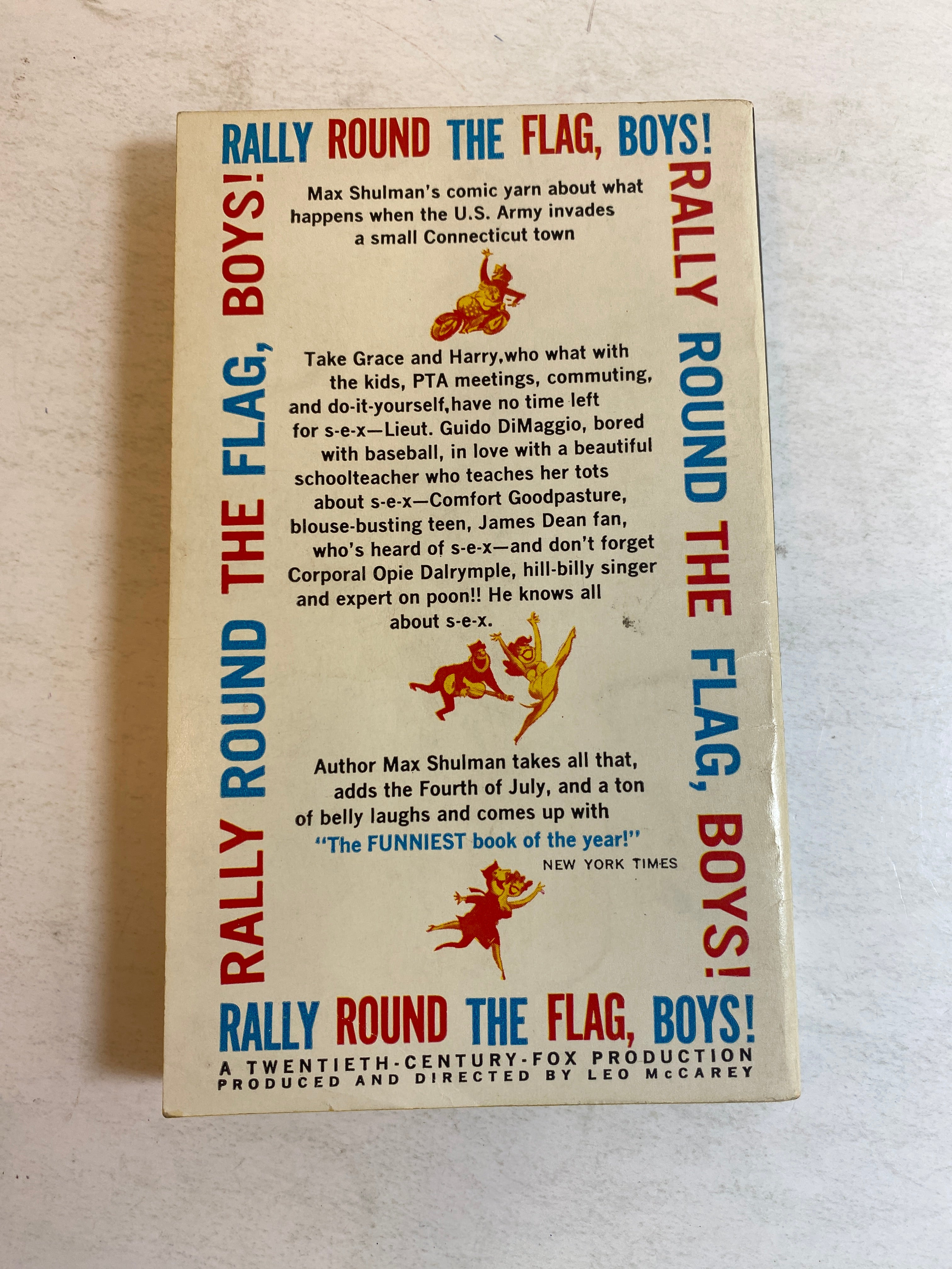 Rally Round the Flag Boys Max Shulman vintage paperback 1957