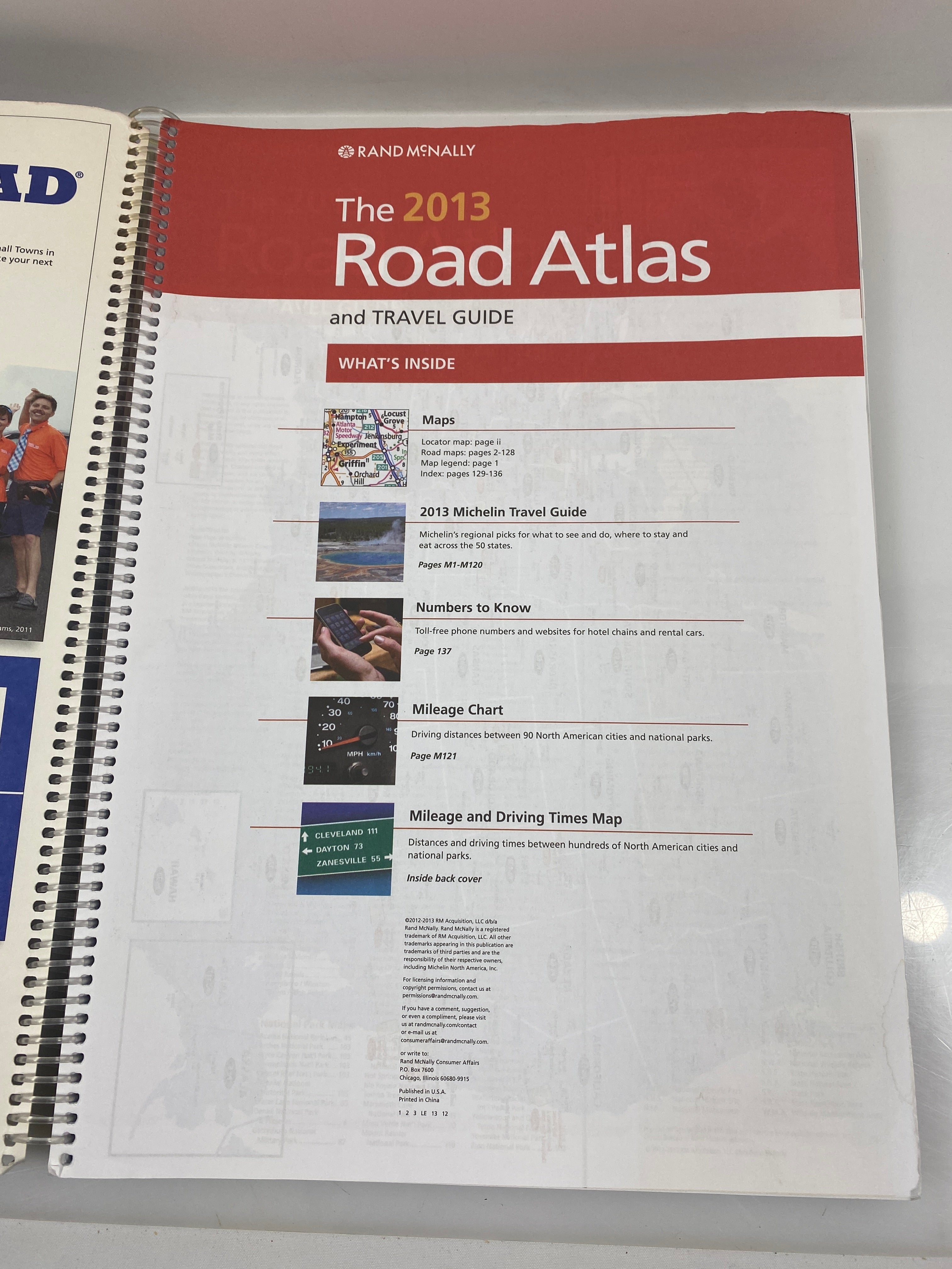 Rand McNally 2013 Travel Atlas US/Mexico/Canada SC