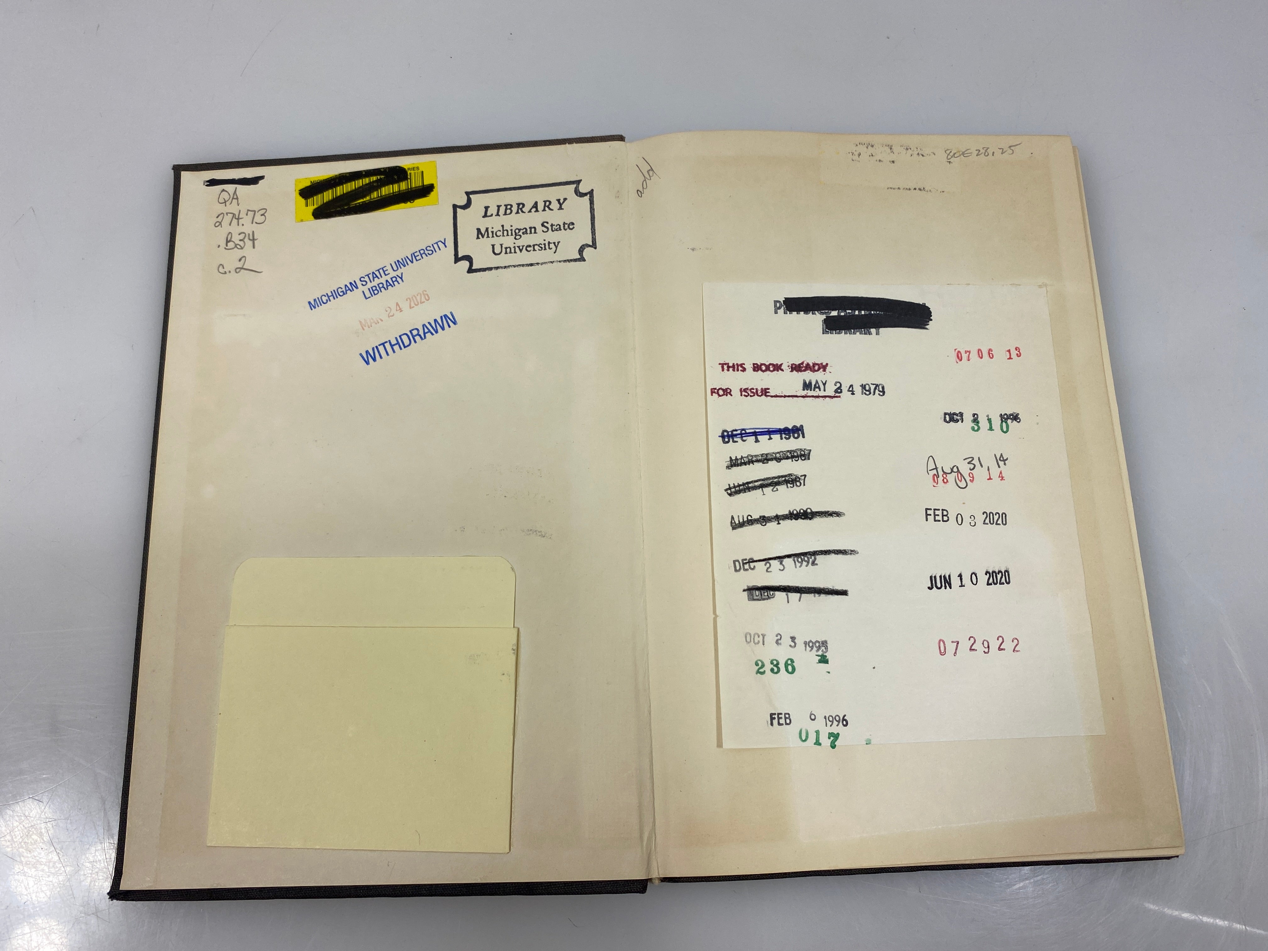 Random and Restricted Walks by Barber/Ninham Ex-library 1970 HC