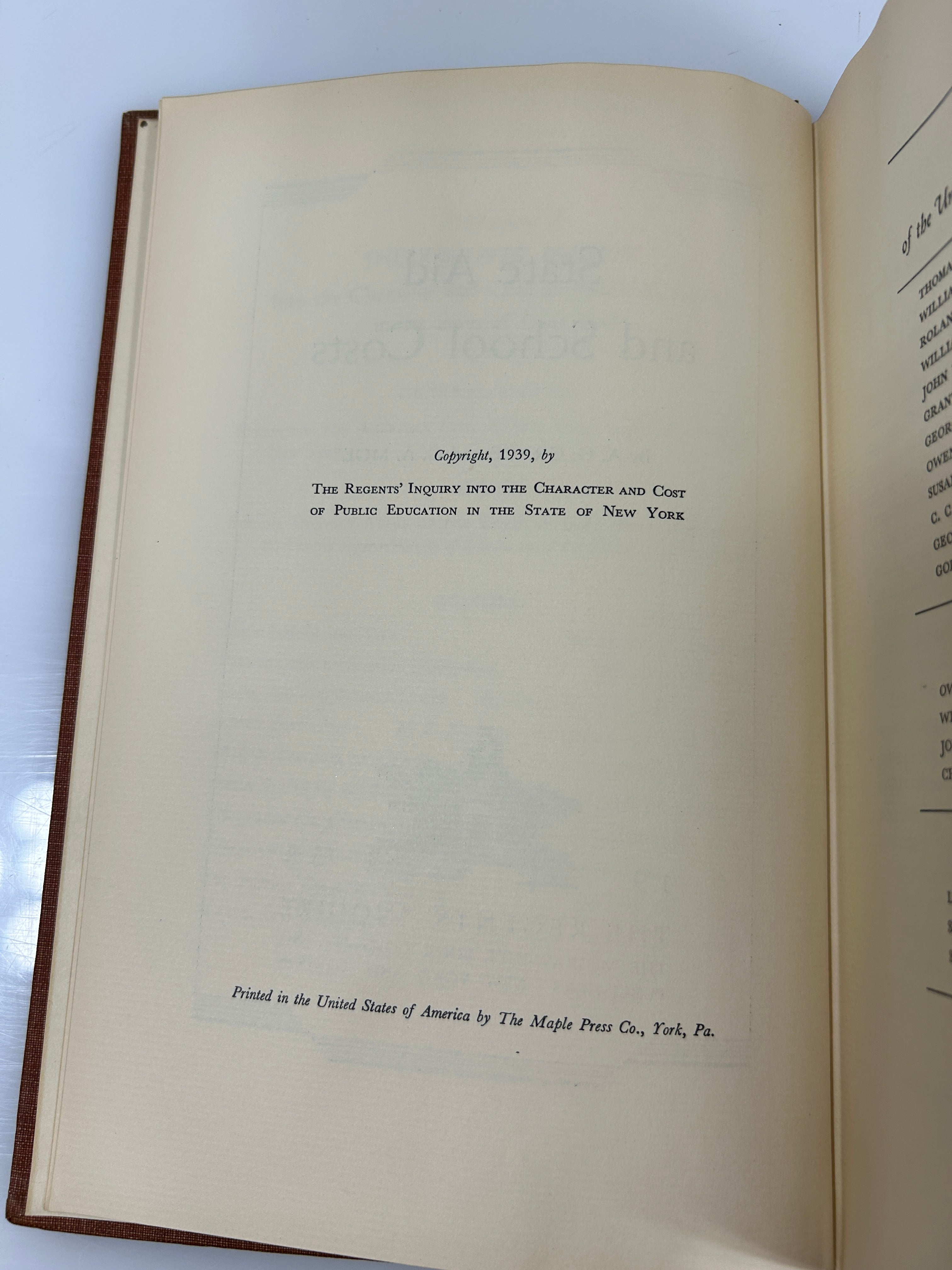 Rare 10 Volume Set 1938 Report of the NY Board of Regents Inquiry Vintage HC