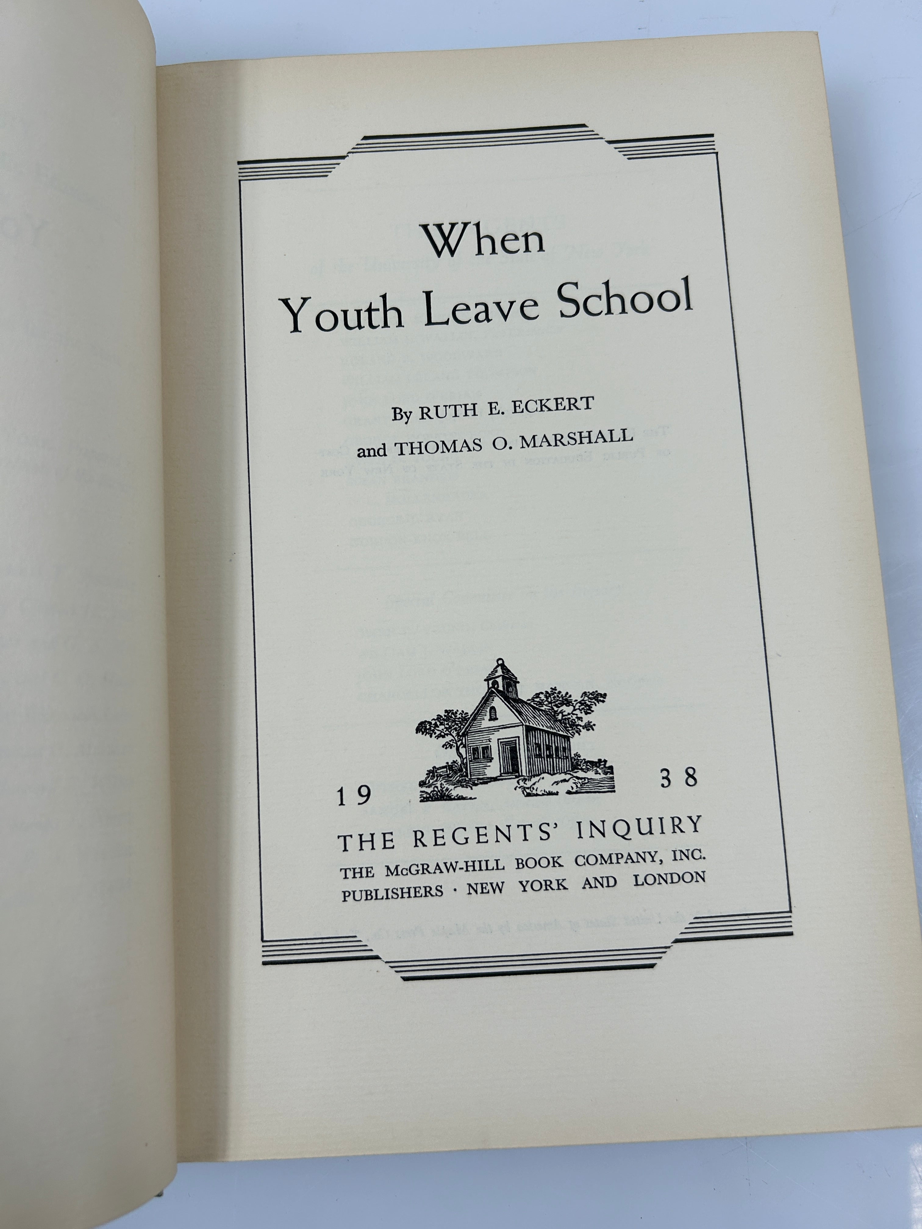 Rare 10 Volume Set 1938 Report of the NY Board of Regents Inquiry Vintage HC