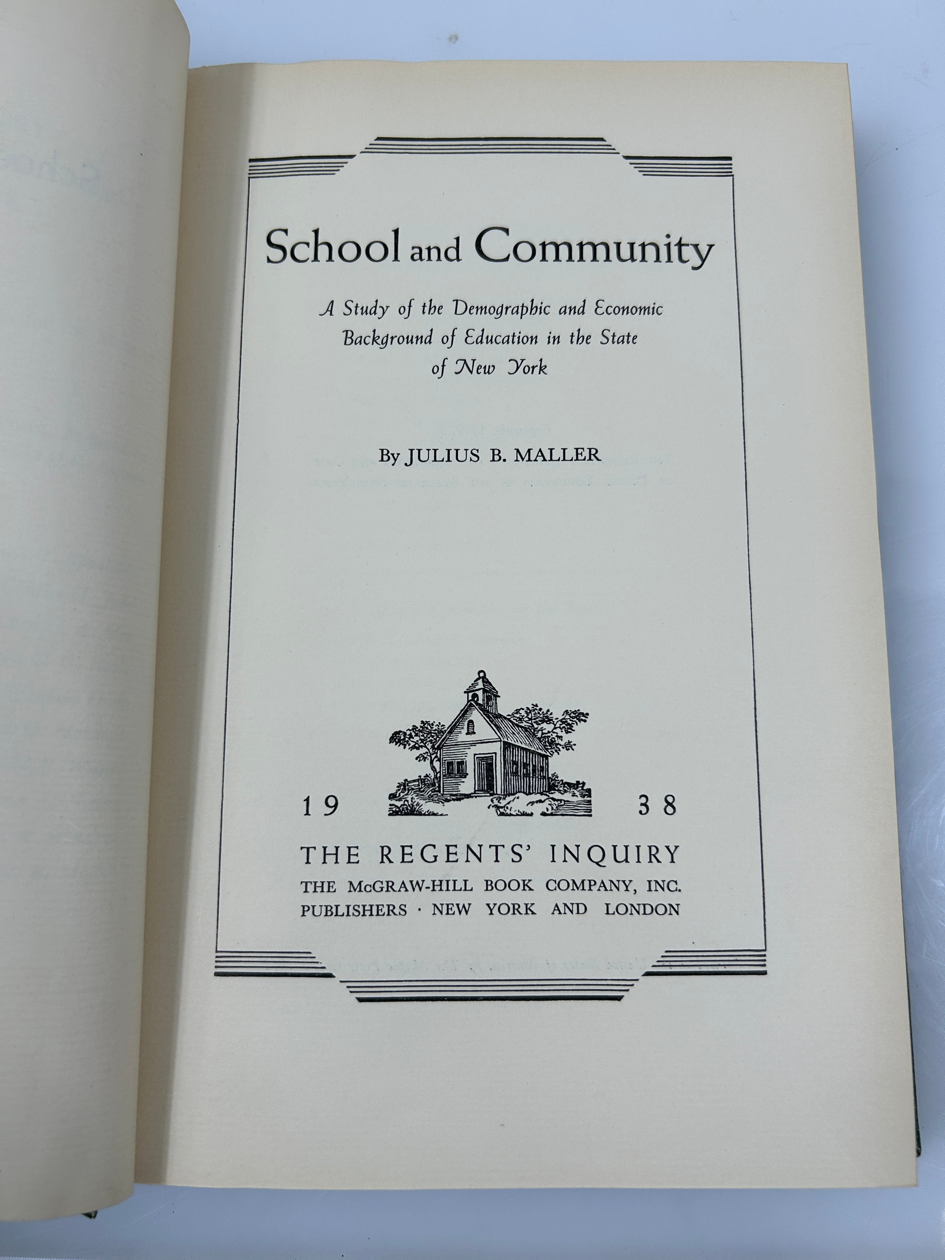 Rare 10 Volume Set 1938 Report of the NY Board of Regents Inquiry Vintage HC