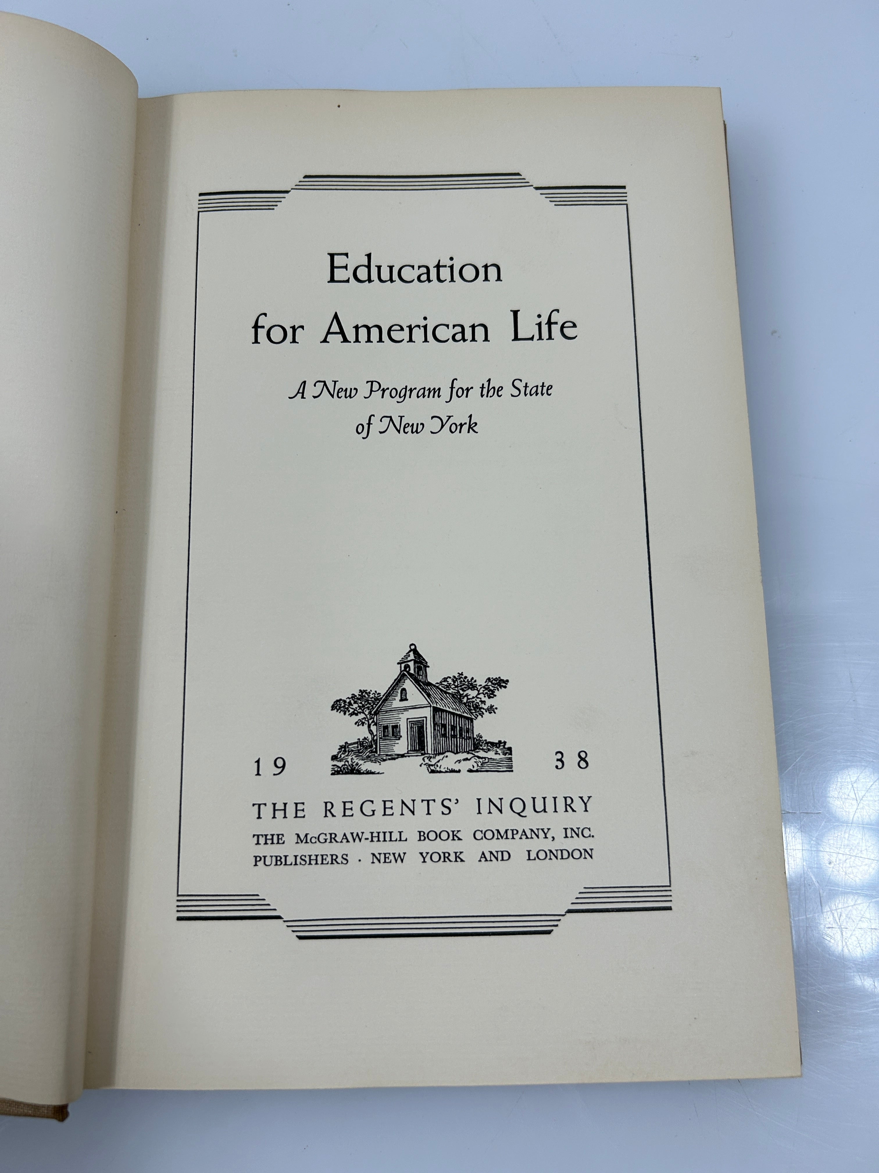 Rare 10 Volume Set 1938 Report of the NY Board of Regents Inquiry Vintage HC